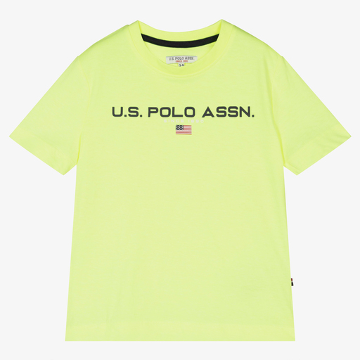 U.S. Polo Assn.-Boys Green Cotton T-Shirt | Childrensalon Outlet