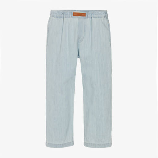 Versace-Boys Pale Blue Denim Jeans | Childrensalon Outlet