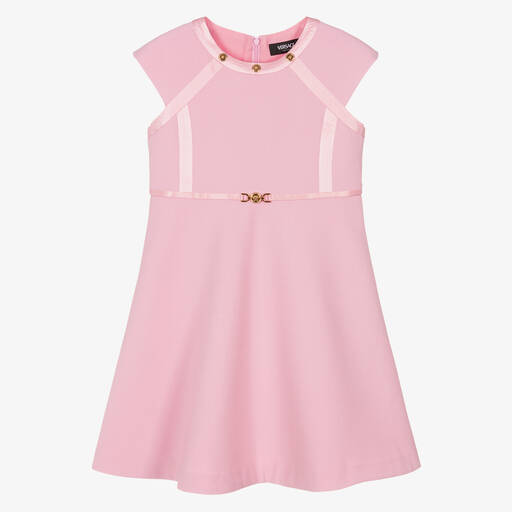 Versace-Teen Girls Pink Wool Dress | Childrensalon Outlet