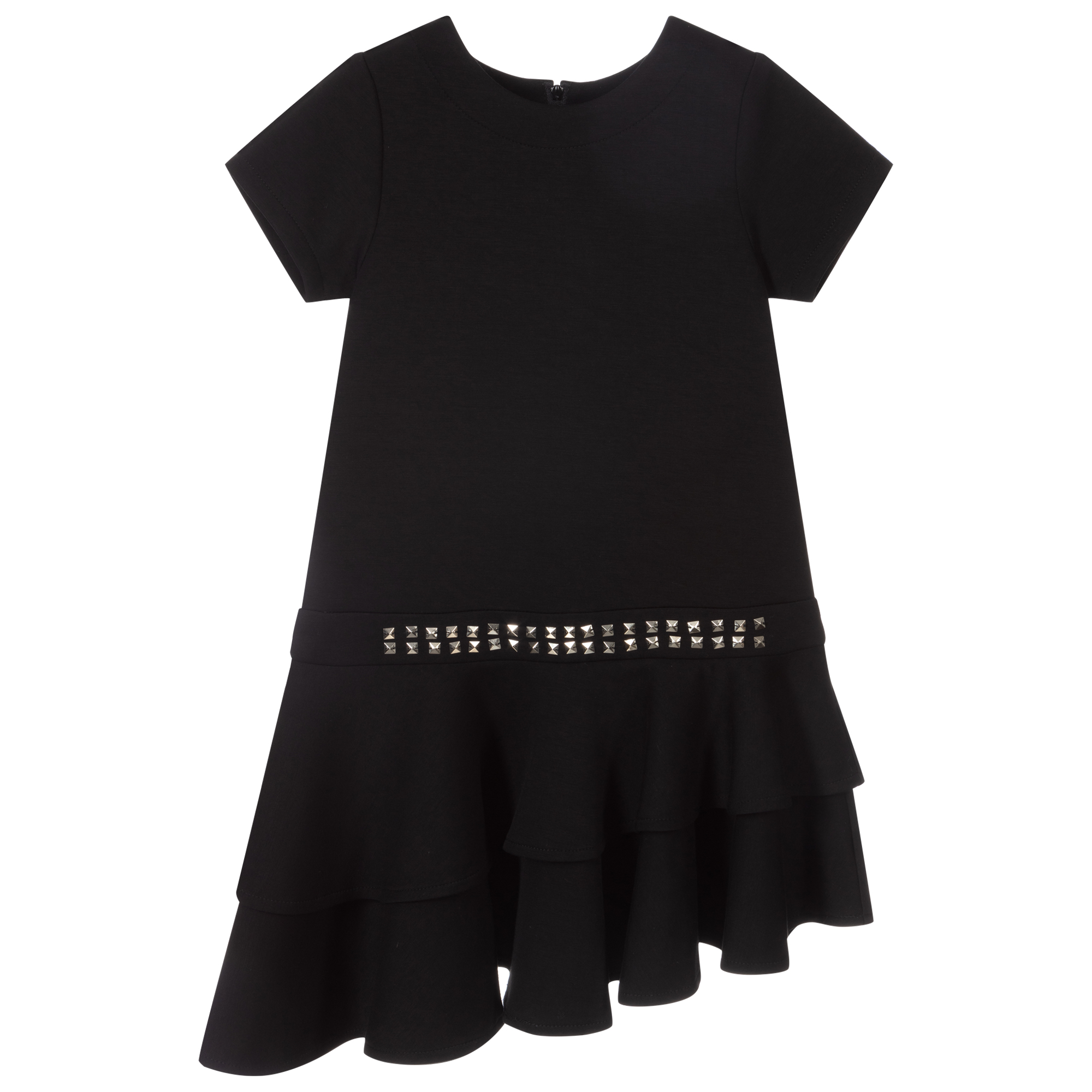 Girls black cheap jersey dress