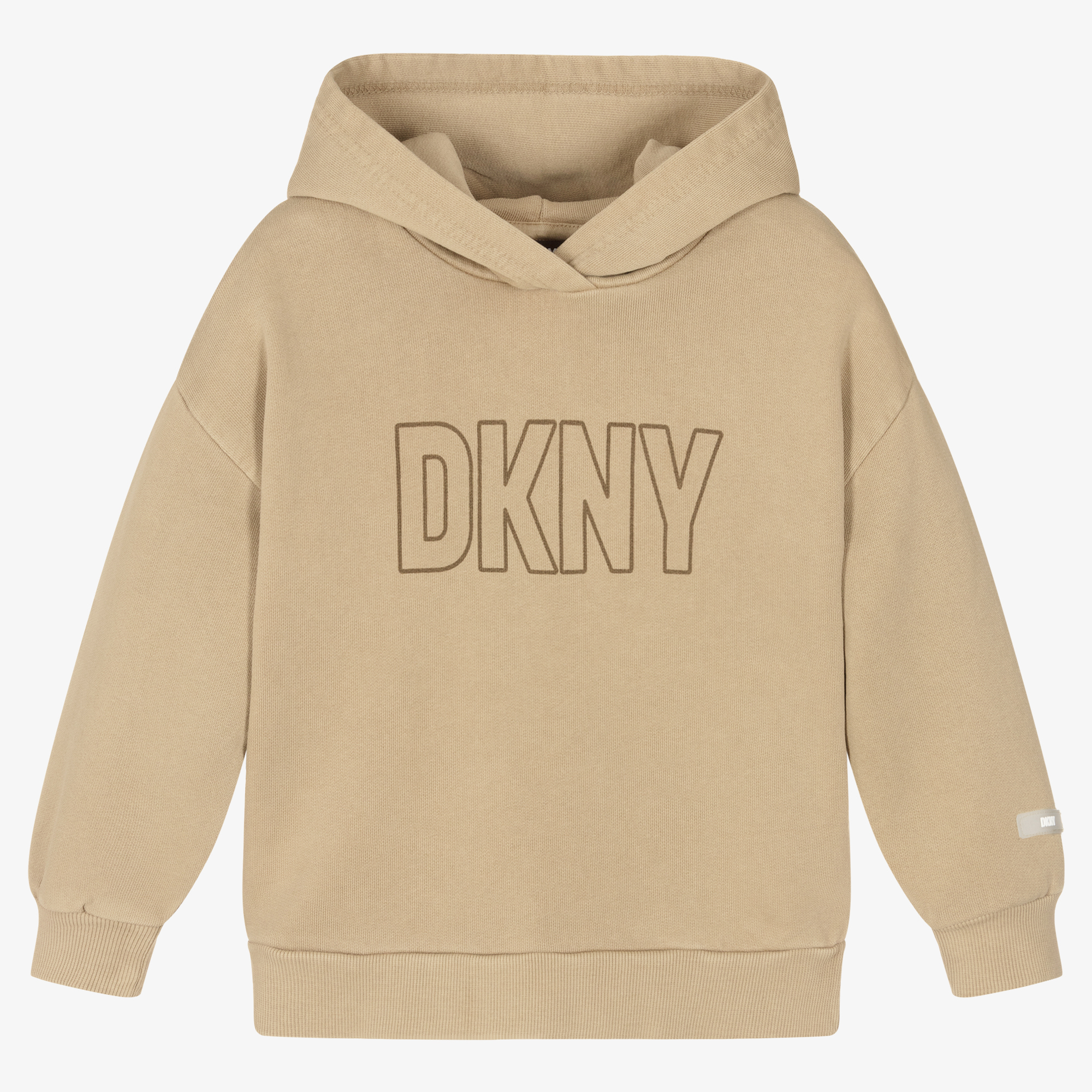 DKNY Beige Cotton Hoodie