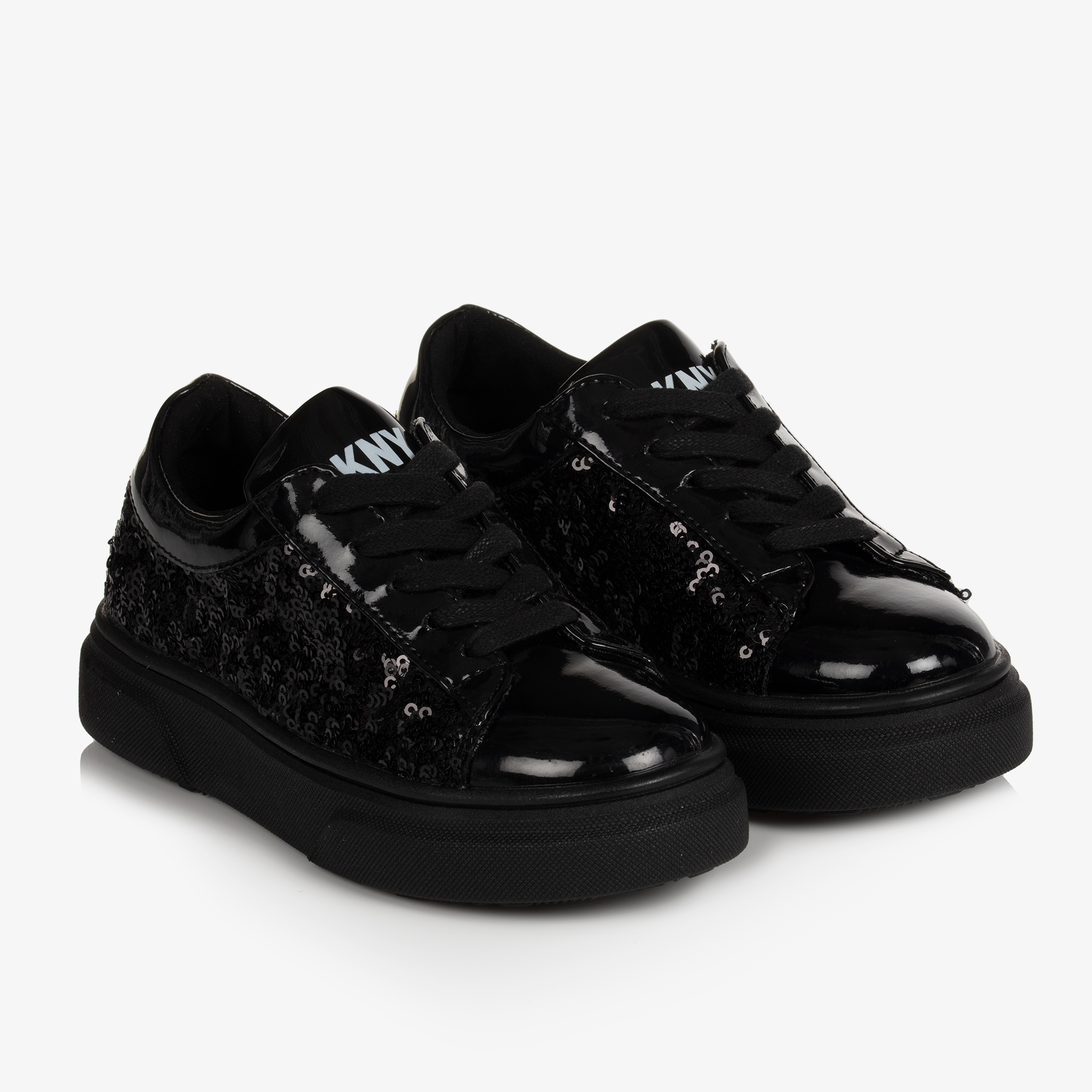 Black sequin hot sale trainers