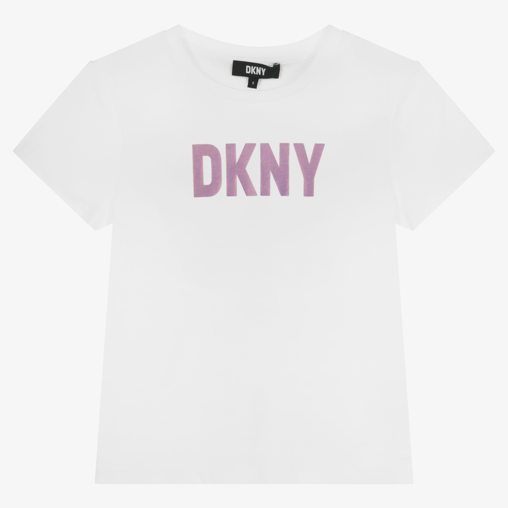 DKNY - Teen Girls White Cotton T-Shirt