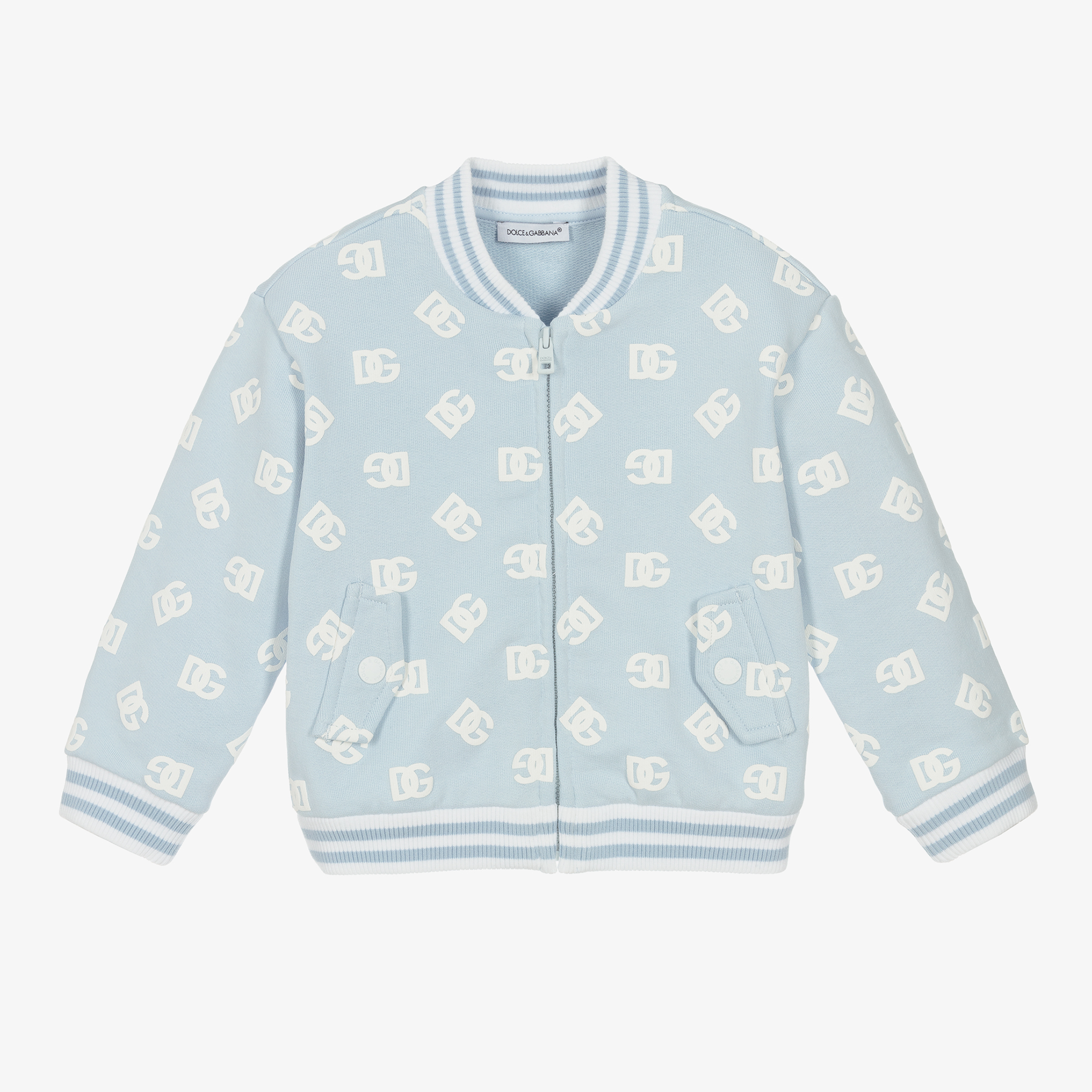 Dolce and gabbana discount blue bomber jacket