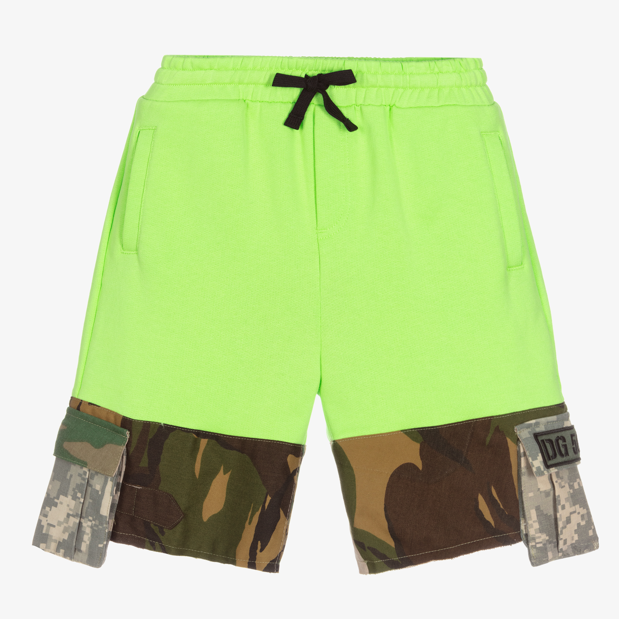 Dolce & Gabbana - Green Camouflage Shorts | Childrensalon Outlet