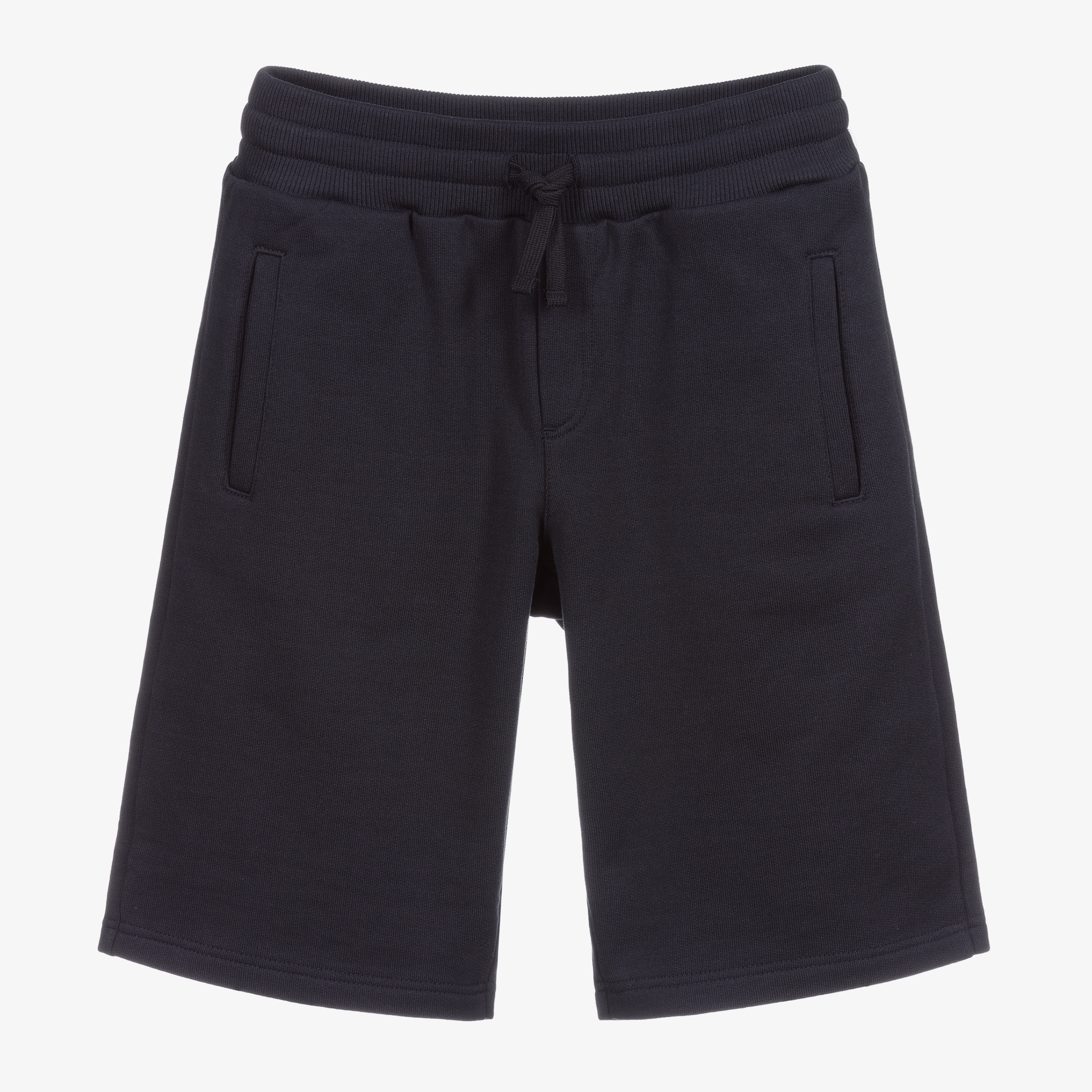 Dolce & Gabbana - Boys Blue Cotton Logo Shorts | Childrensalon Outlet