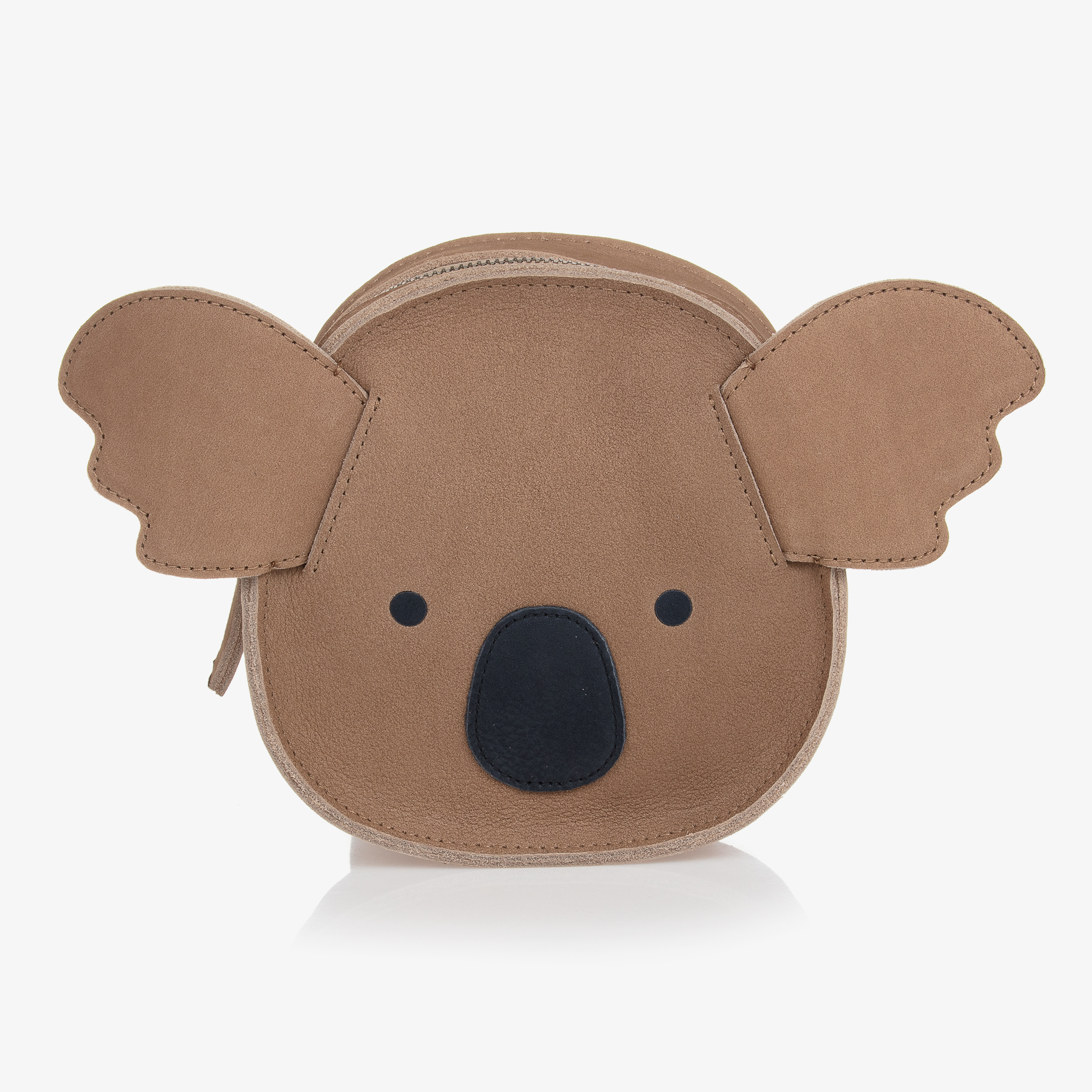 Donsje Brown Leather Koala Backpack (14cm)