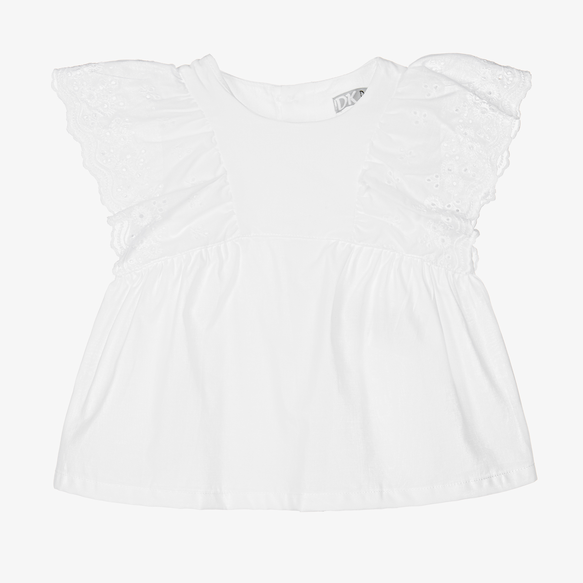 Dr. Kid - Girls White Cotton Blouse | Childrensalon Outlet