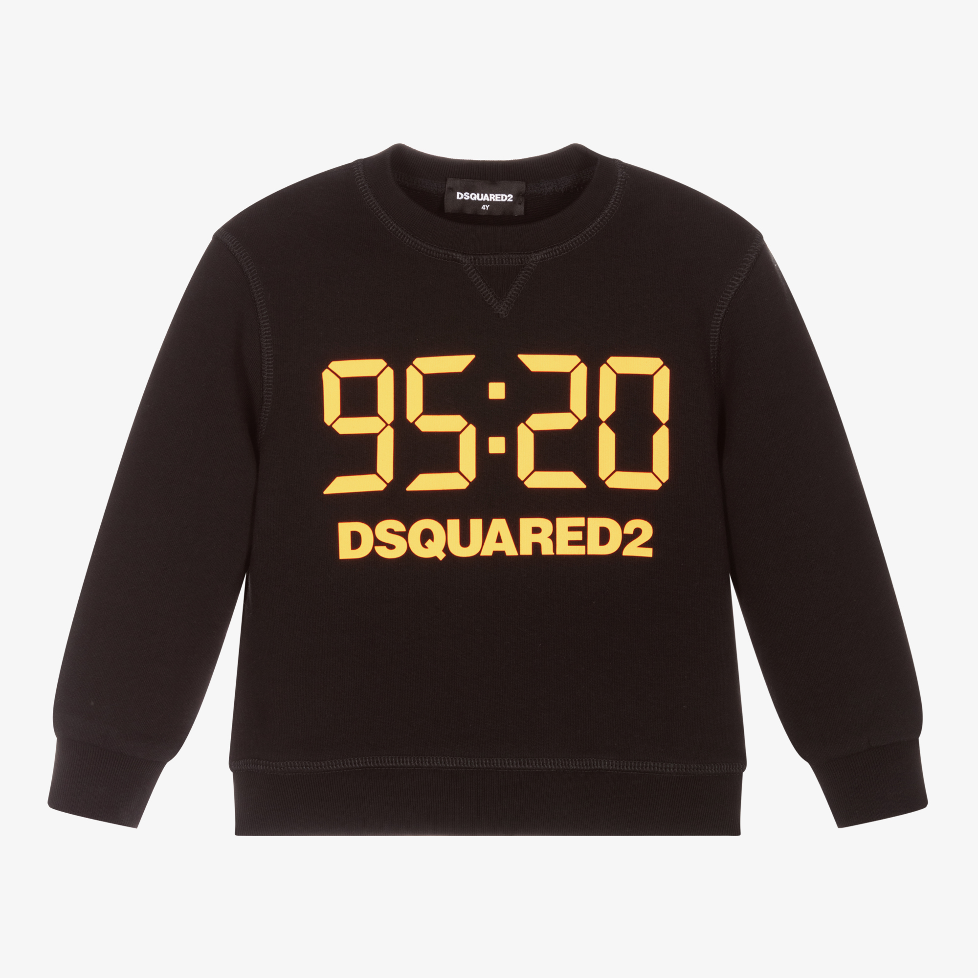 Dsquared2 - Black Cotton Sweatshirt | Childrensalon Outlet
