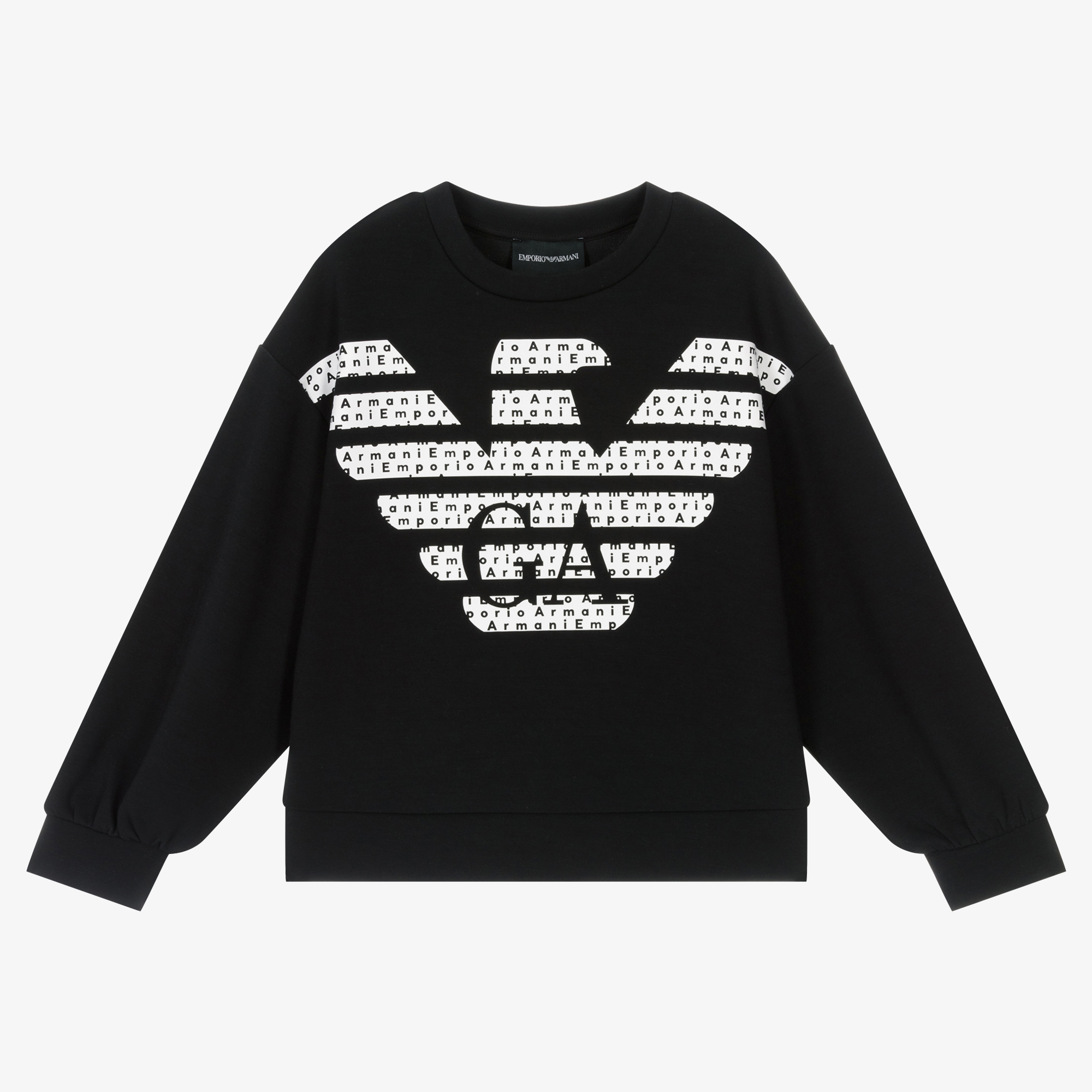 Emporio armani deals sweatshirt black