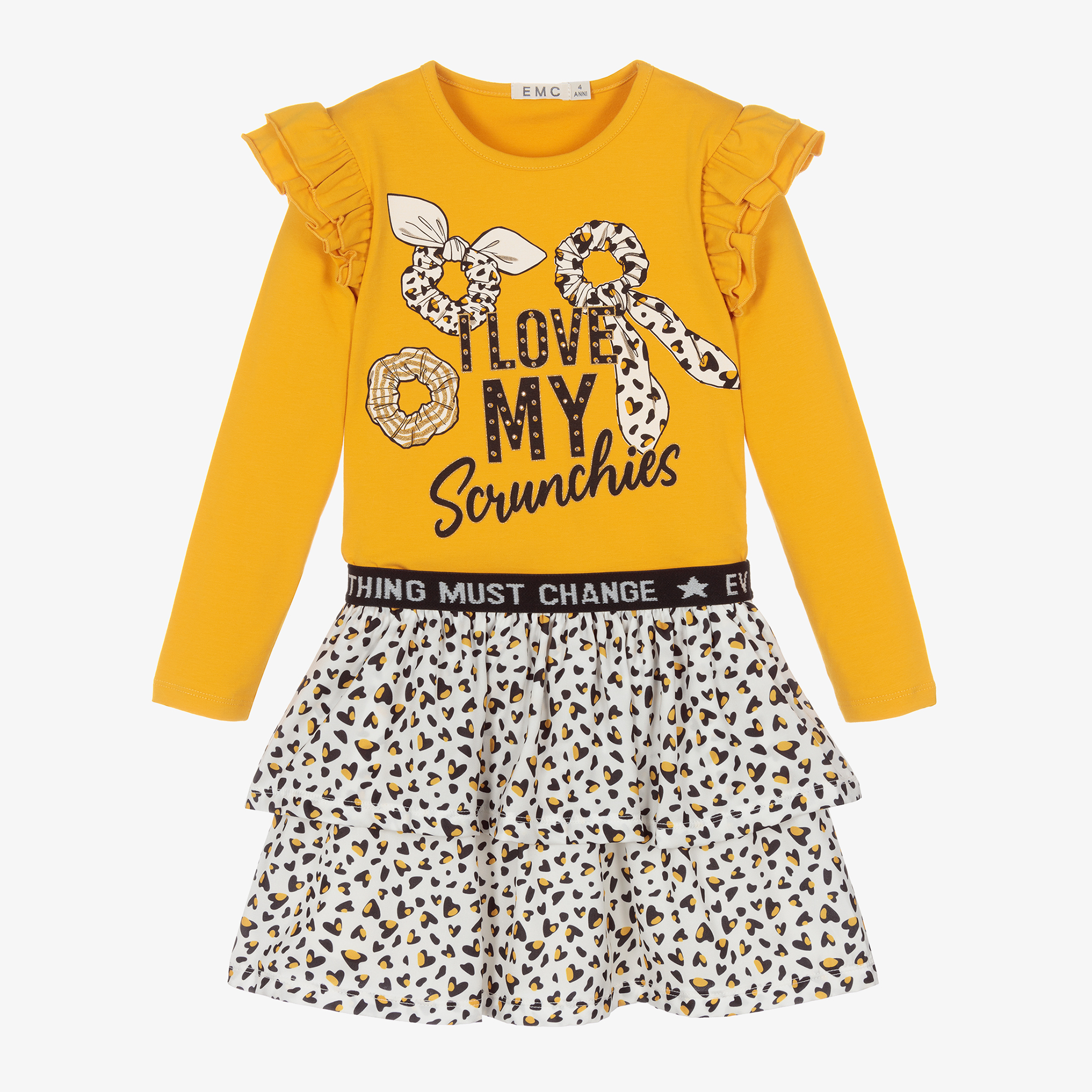 Mustard hotsell leopard skirt