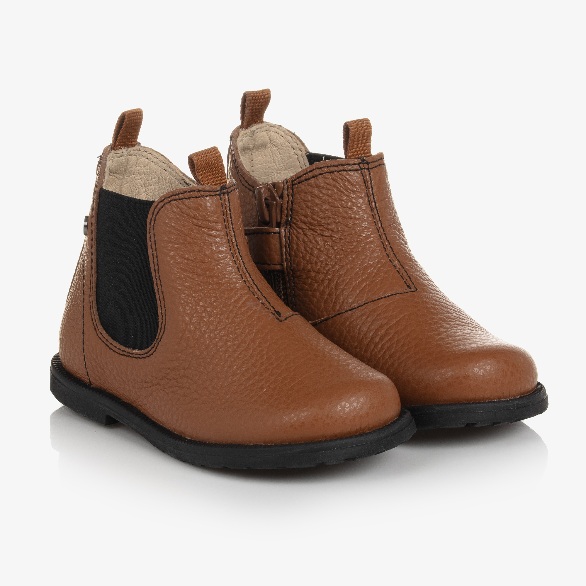 Falcotto by Naturino Boys Brown Leather Chelsea Boots