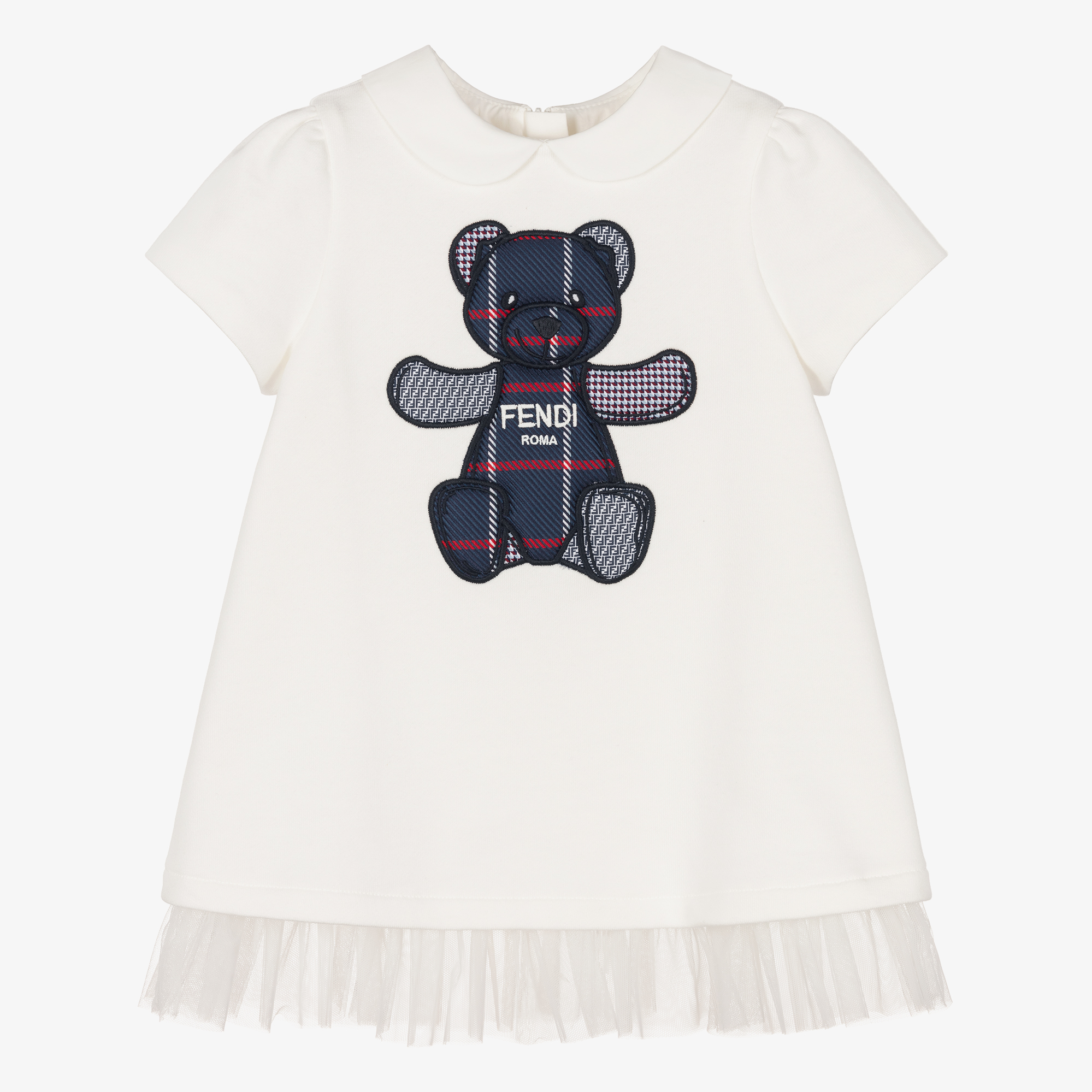 Fendi Baby Girls Ivory Teddy Dress