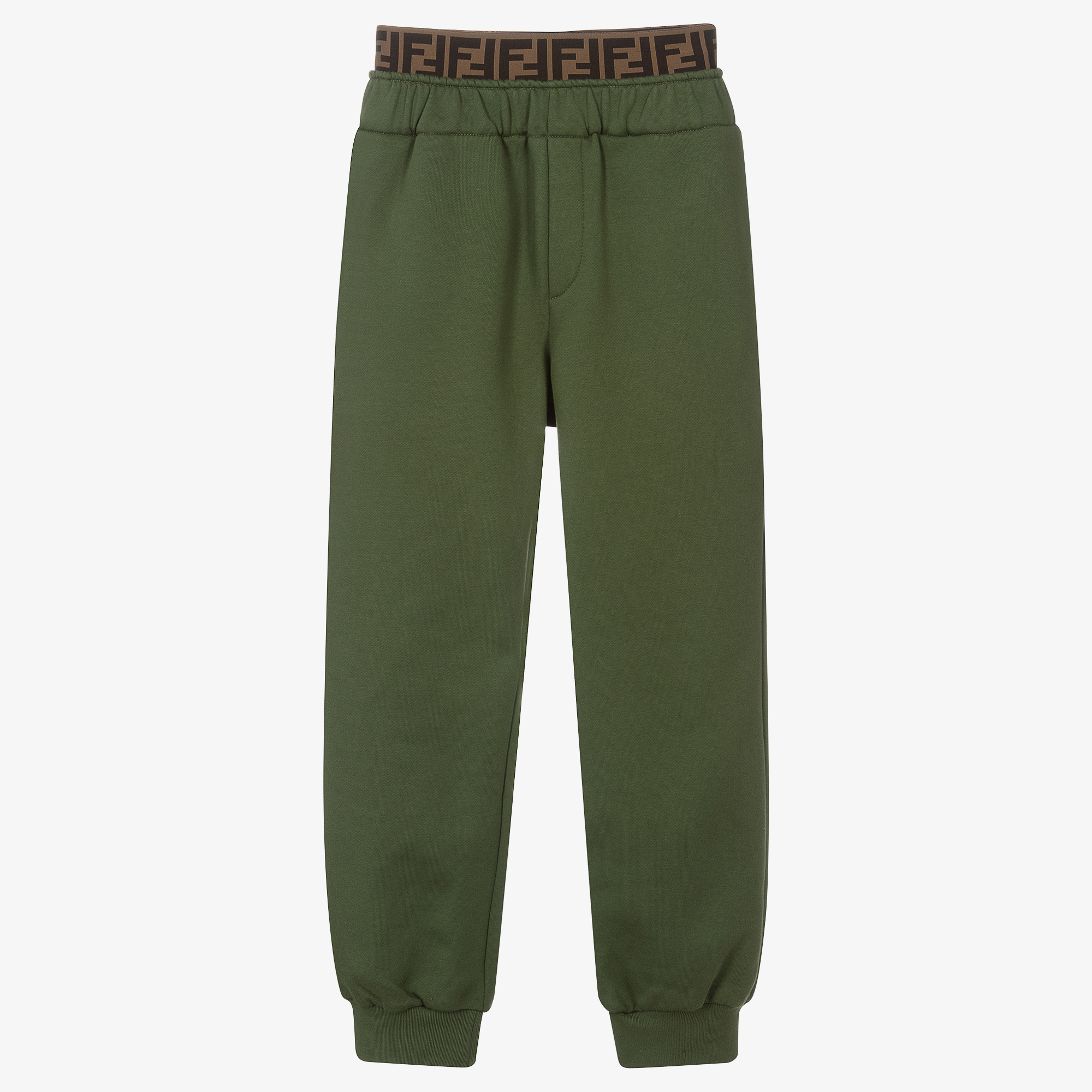 Fendi Boys Green Logo Joggers