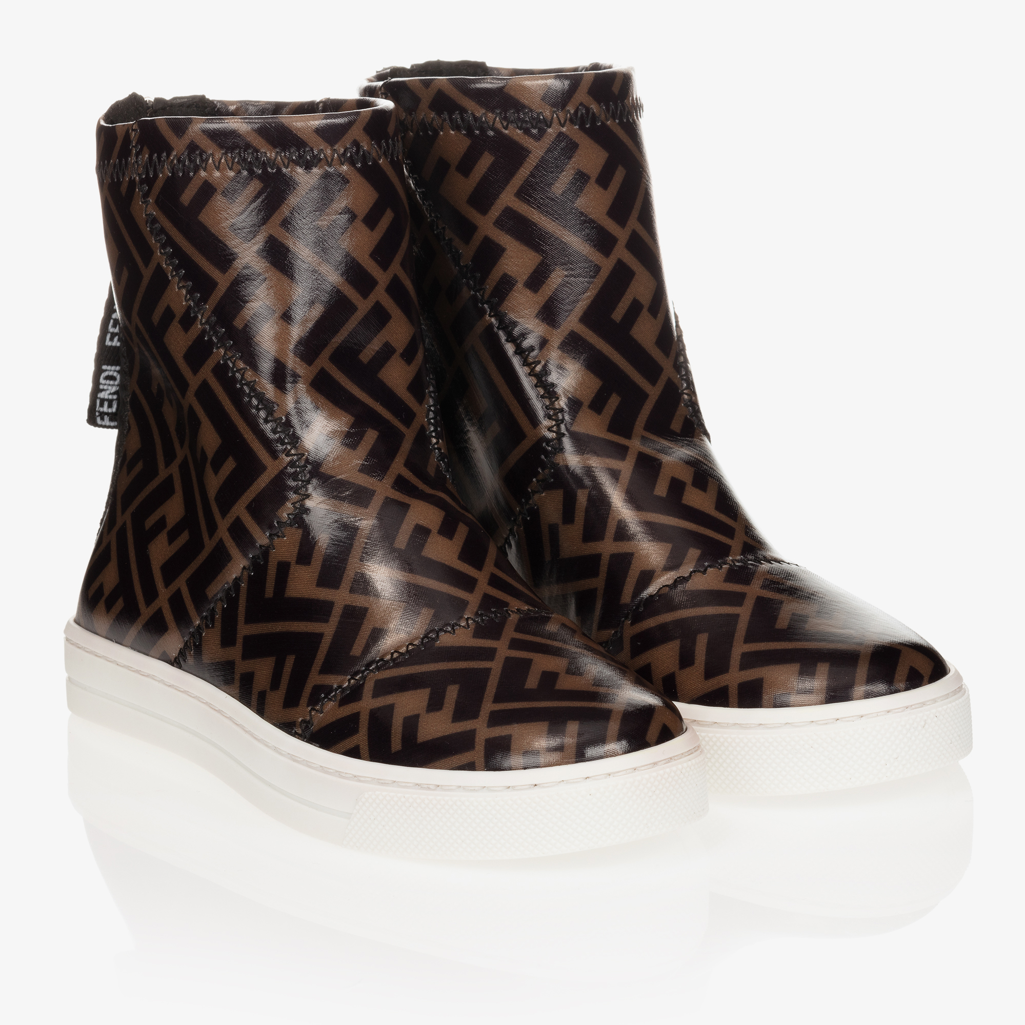 Fendi shop brown boots