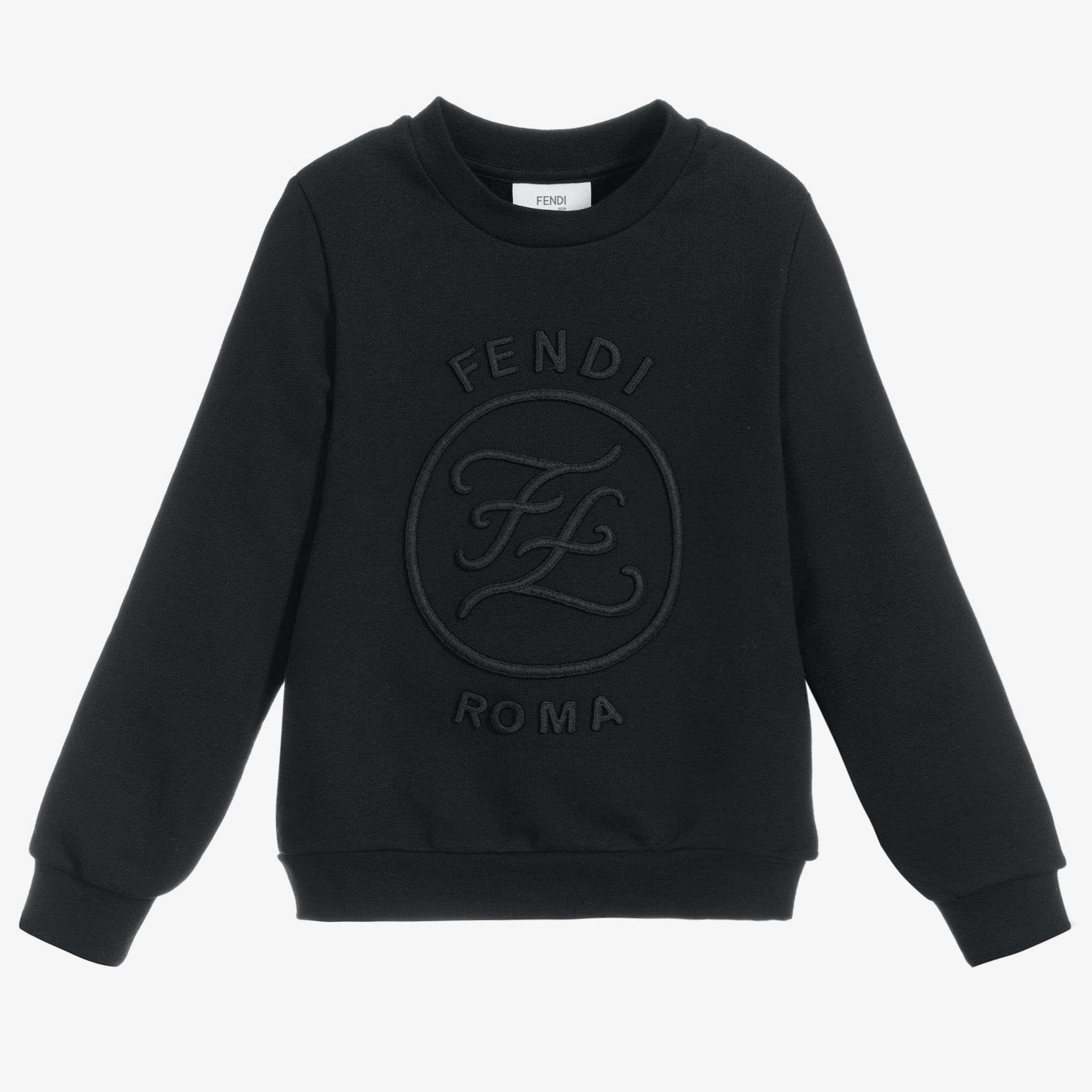 Fendi black cheap cotton sweatshirt