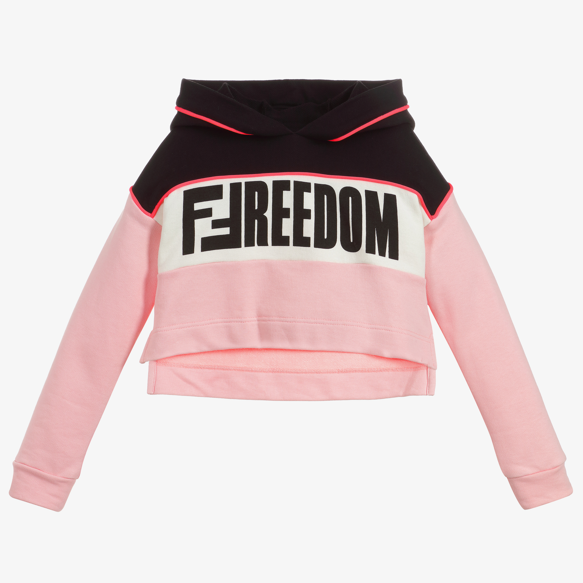 Pink fendi hoodie hot sale