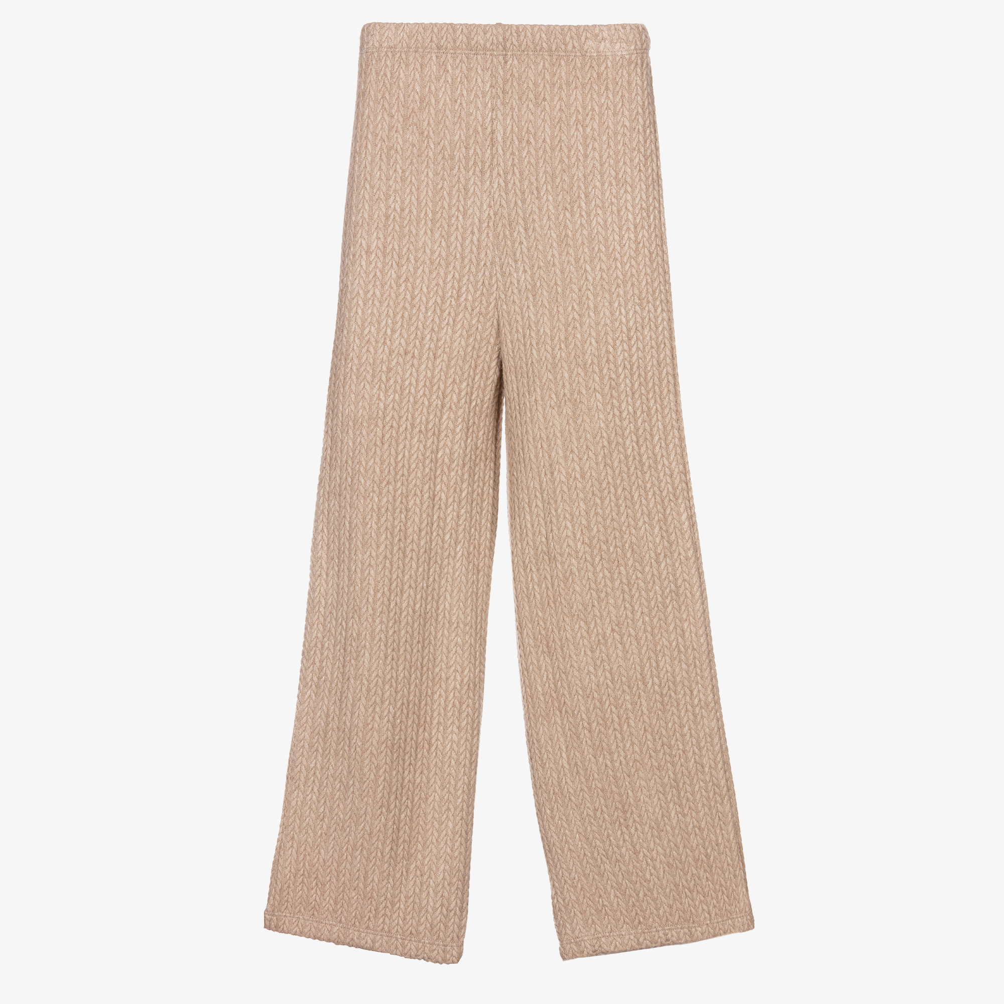 GUESS Knit trousers LISE in camel/ taupe