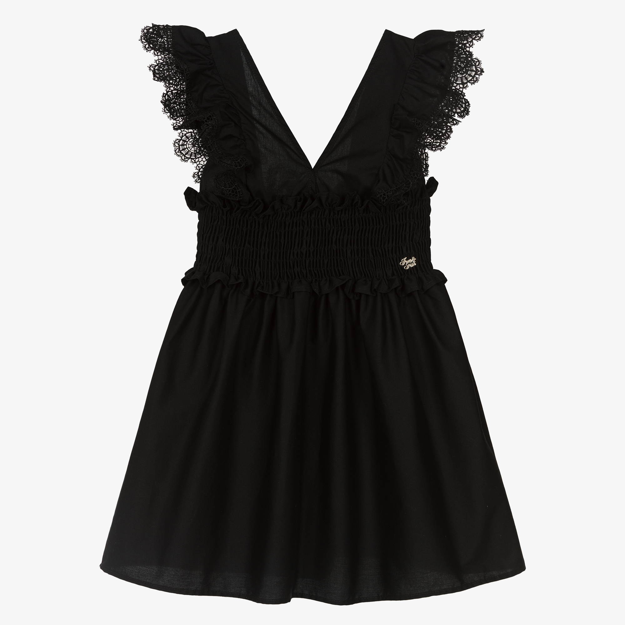 Girls black deals lace dress