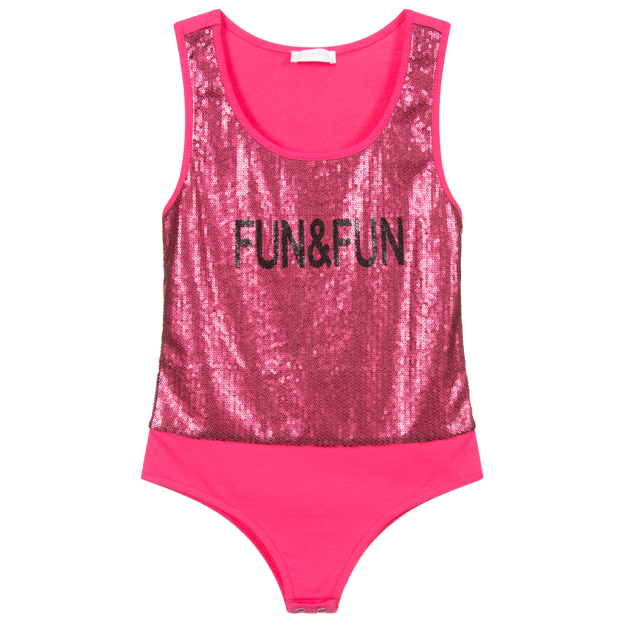 Fun Fun Girls Pink Sequin Bodysuit Childrensalon Outlet