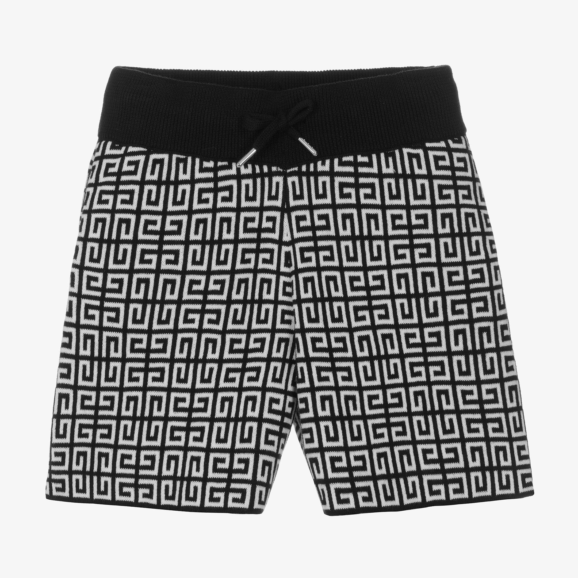 Givenchy Kids 4G-jacquard knitted shorts - White