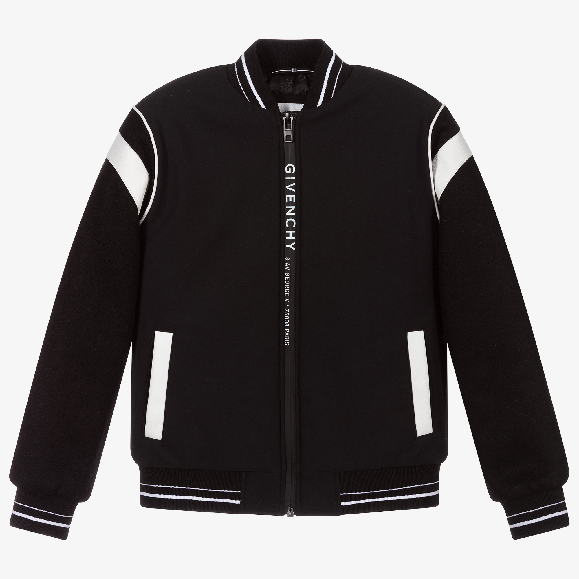 Givenchy Black Logo Bomber Jacket