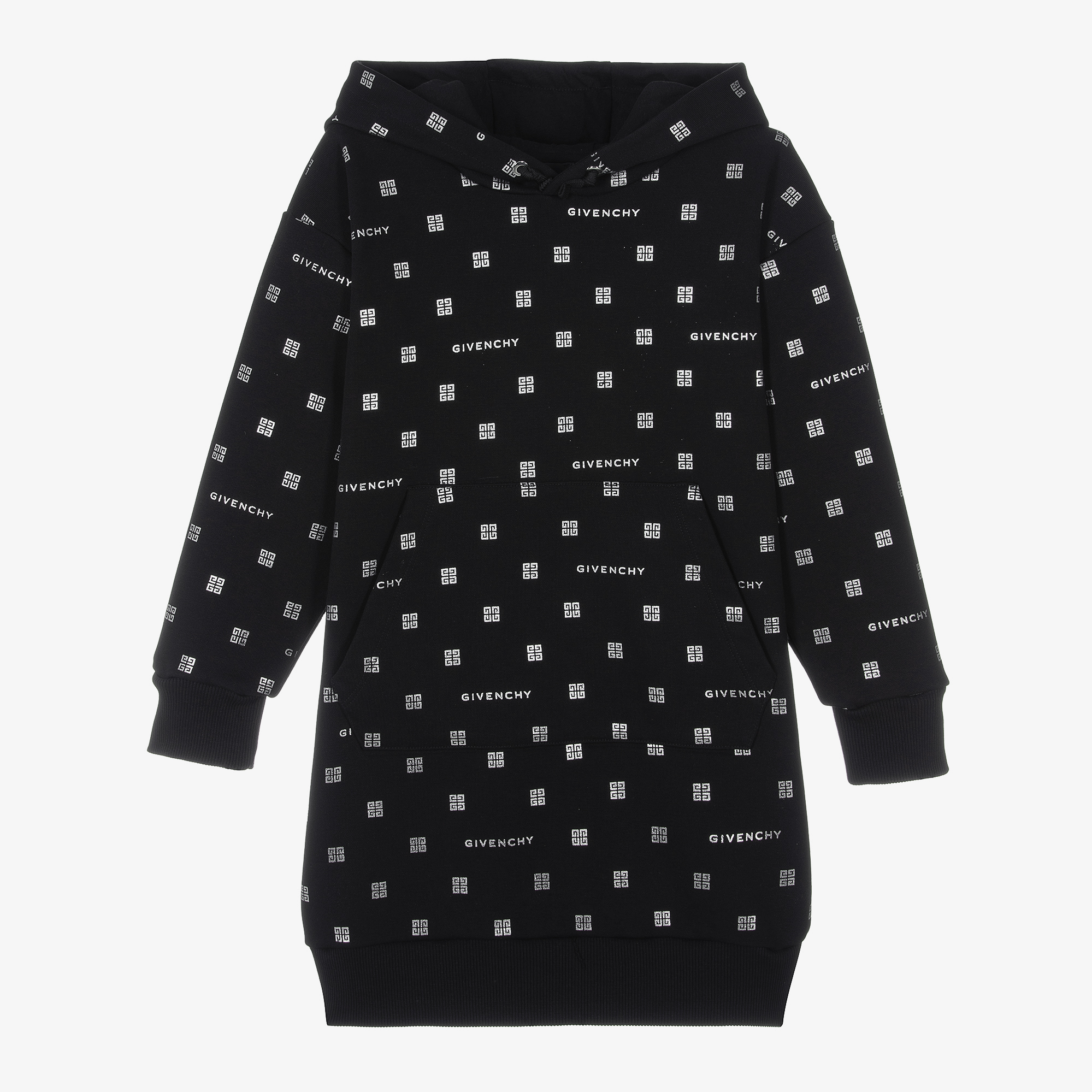 Givenchy girl sweatshirt with printed logo Black