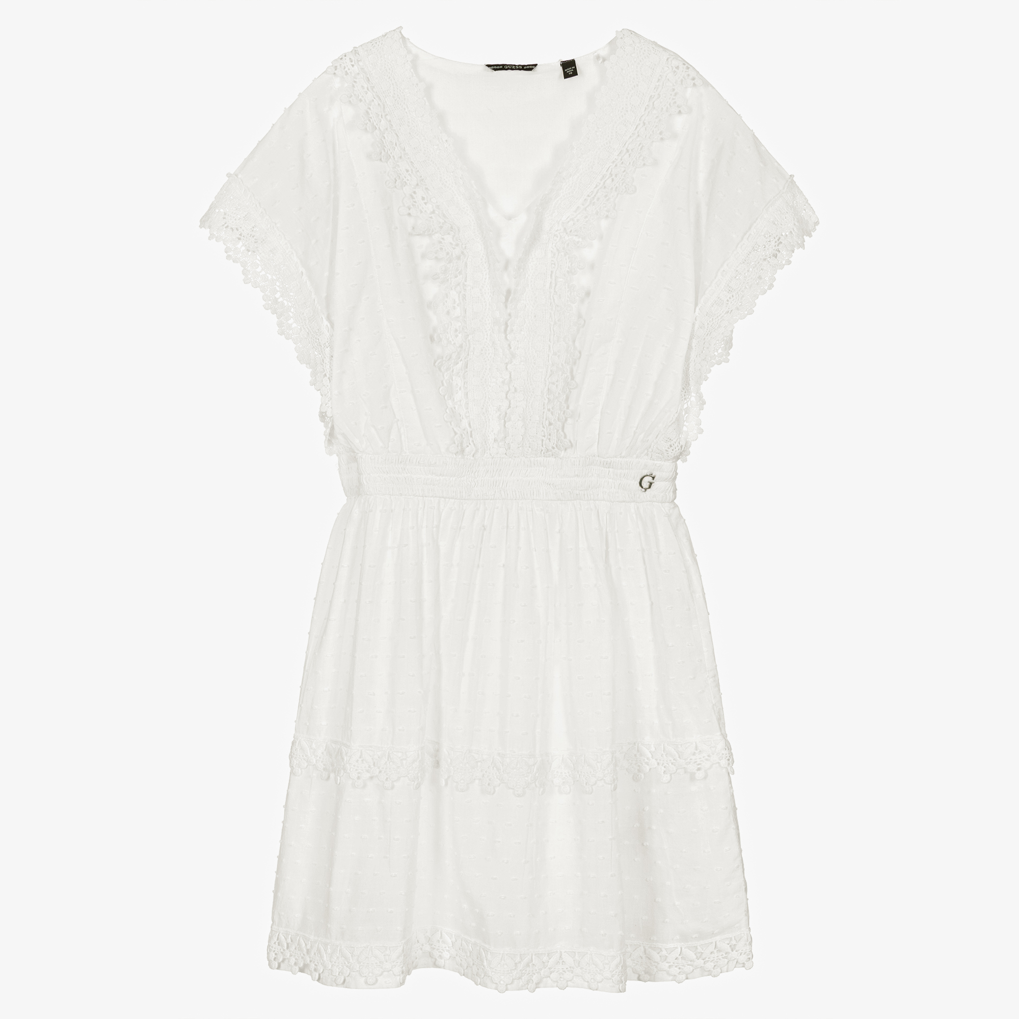 Guess white lace on sale dress