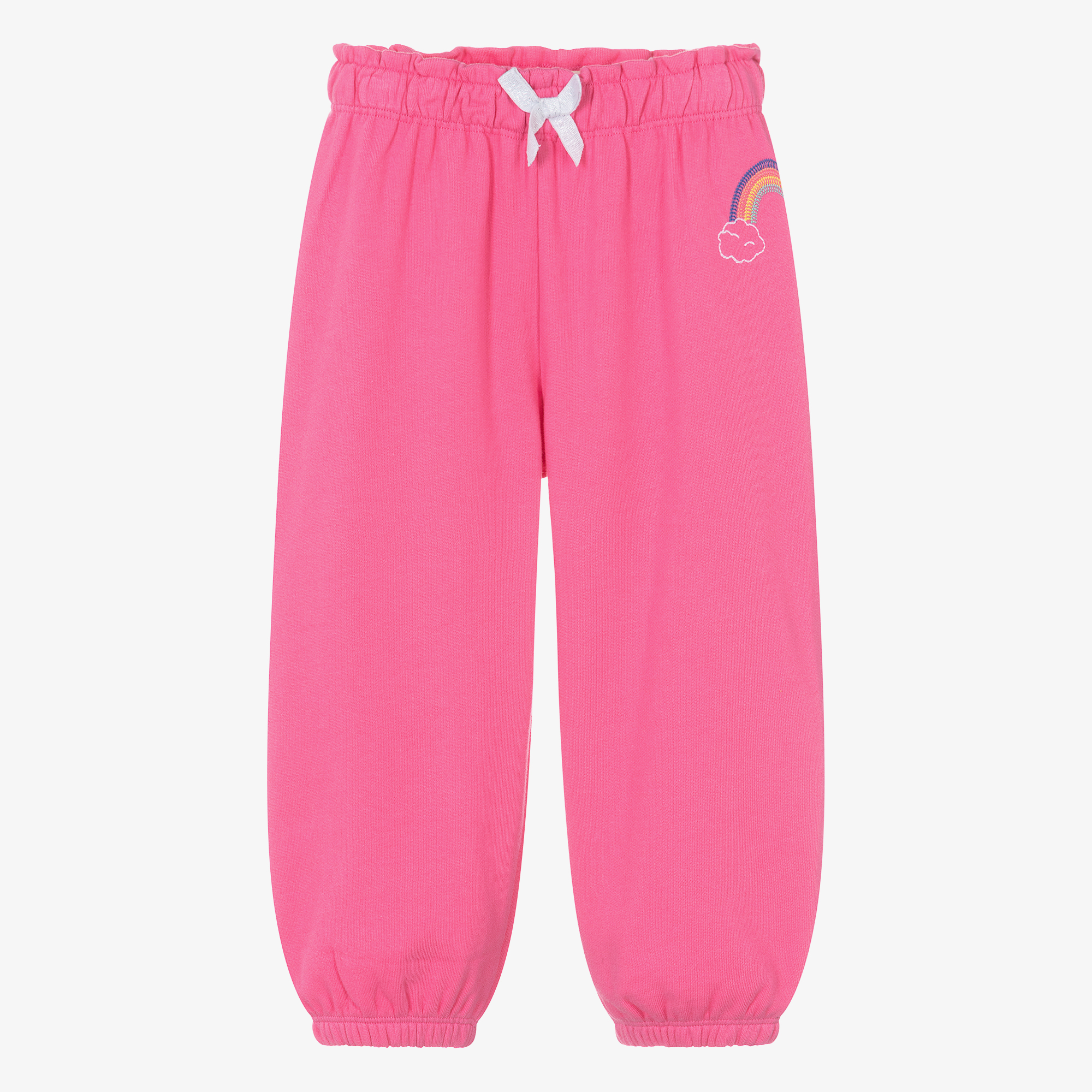 Hatley Girls Pink Cotton Joggers