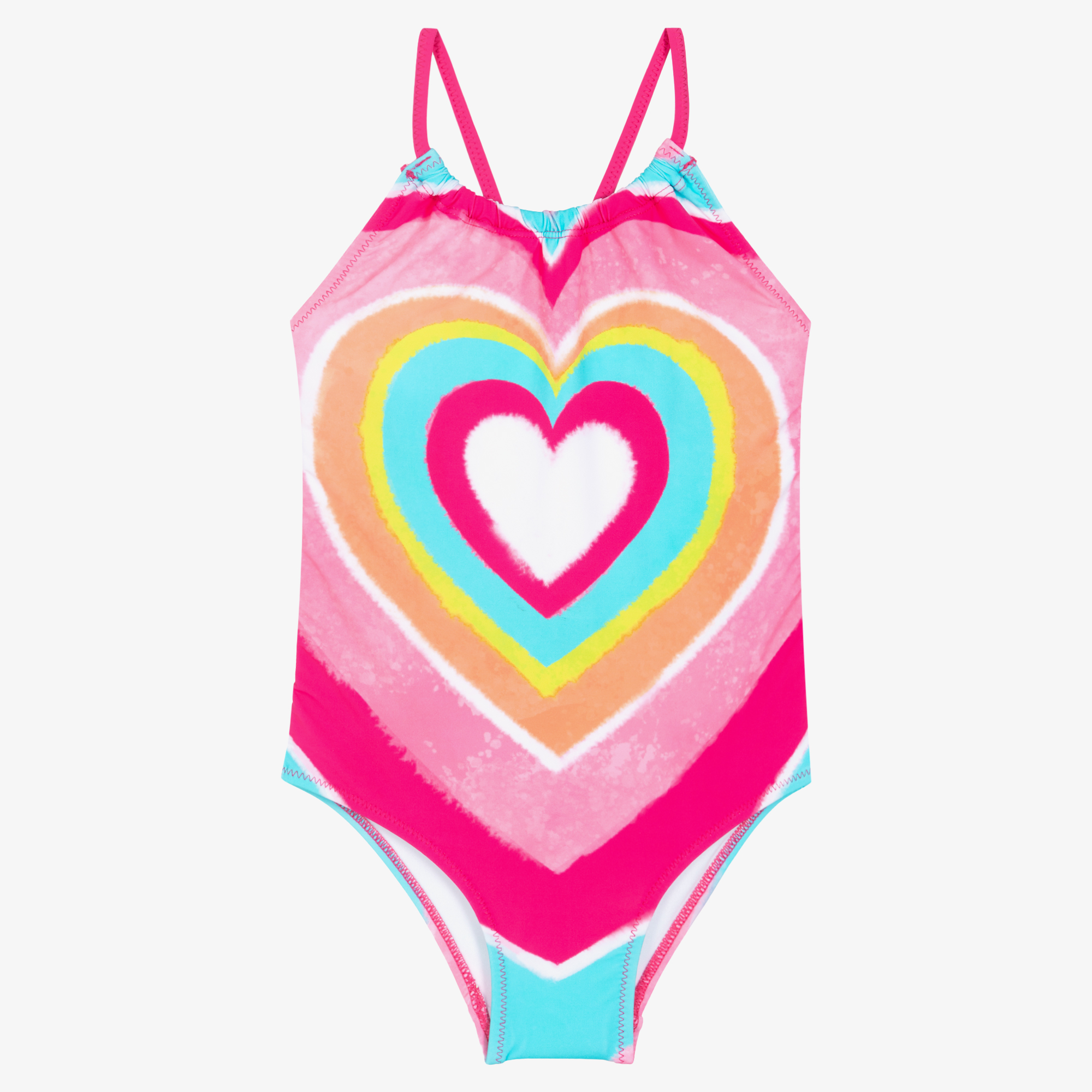 Pink cheap heart swimsuit