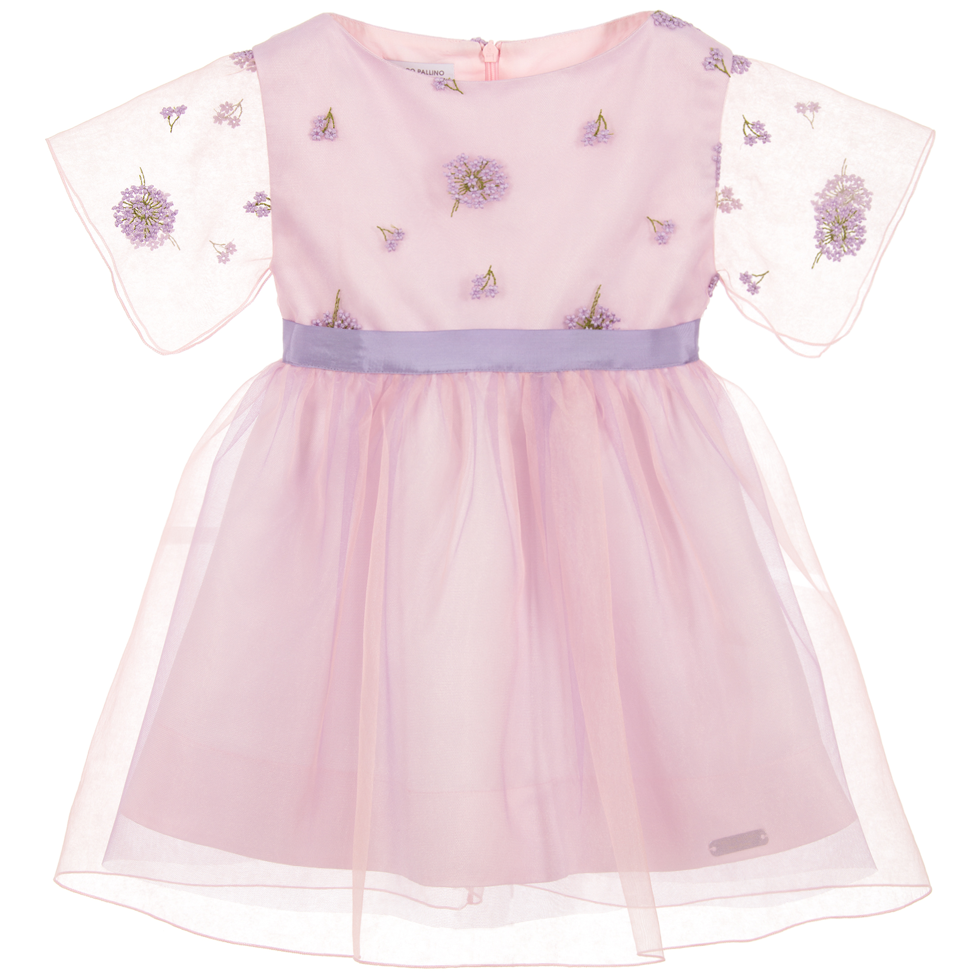 lilac embroidered dress