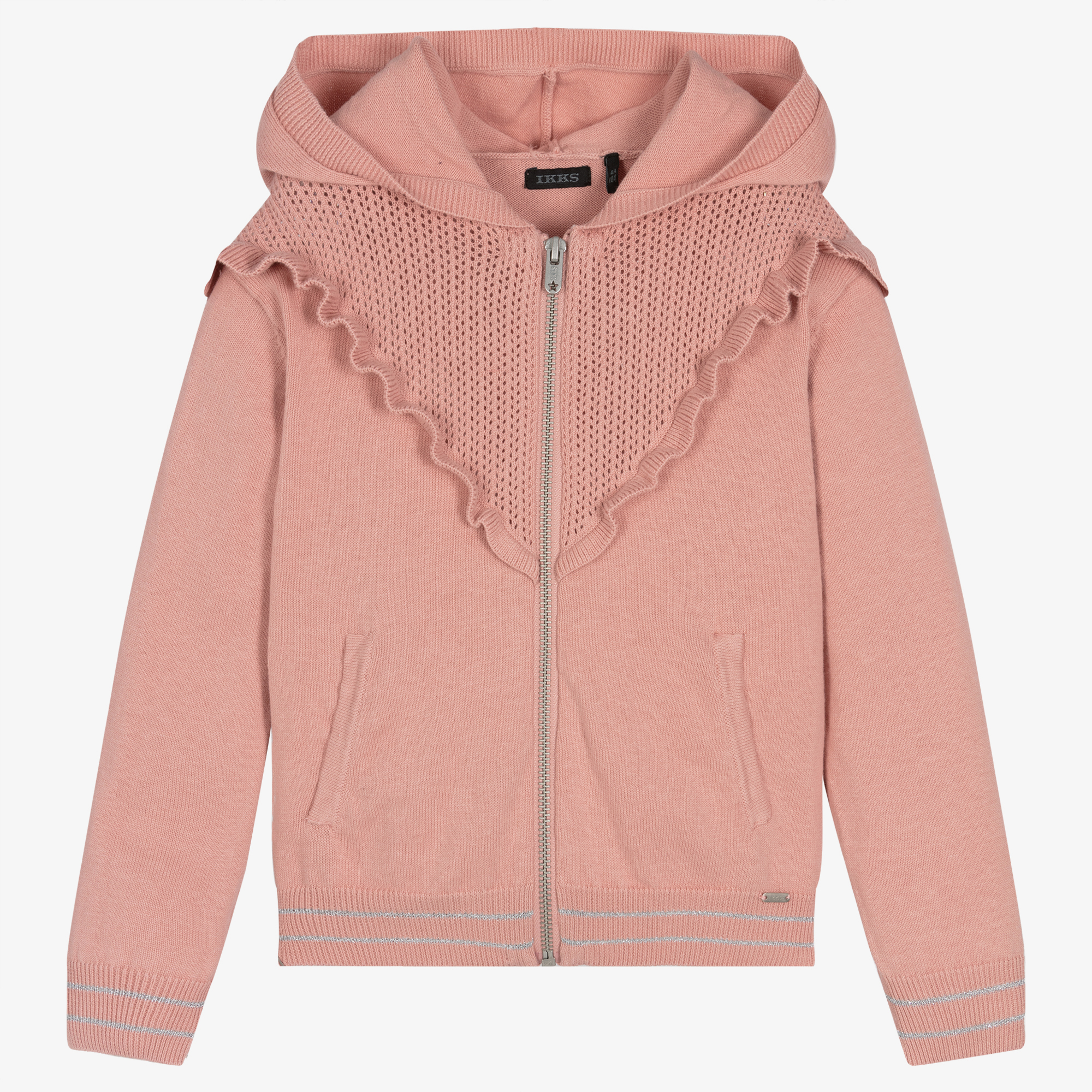 Girls pink zip up hoodie on sale