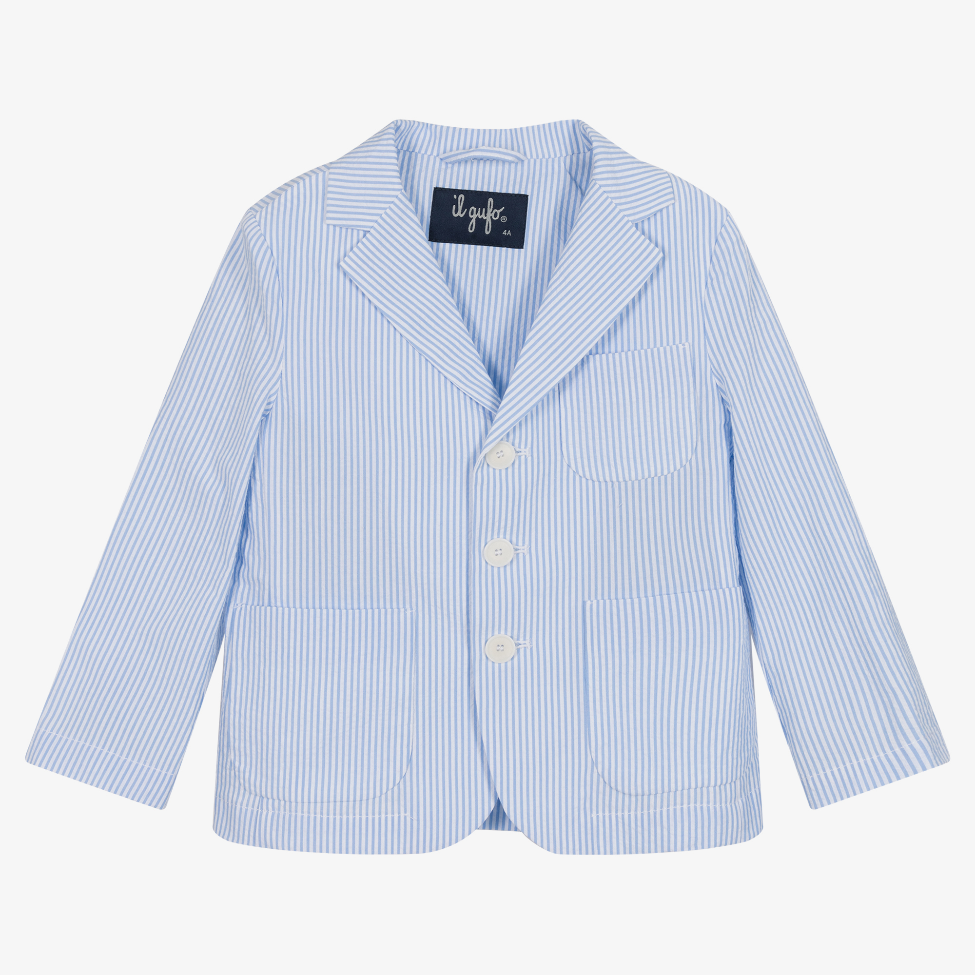 Light blue striped top blazer