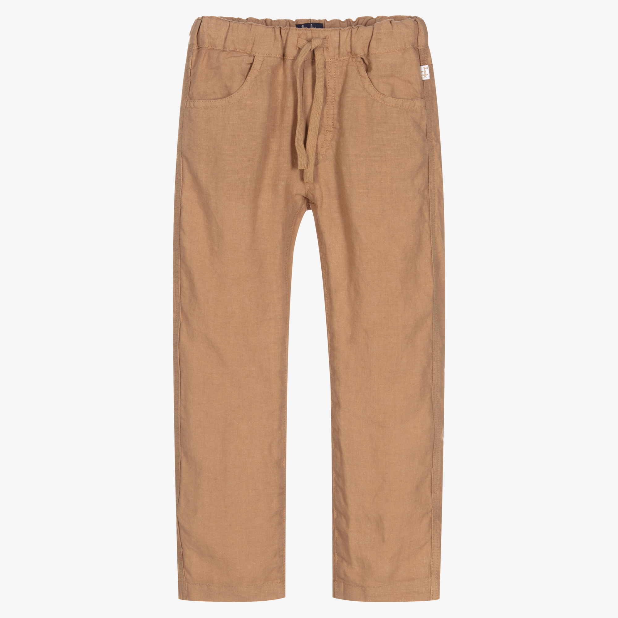 Naturally dyed linen trousers for boys | PlayUp