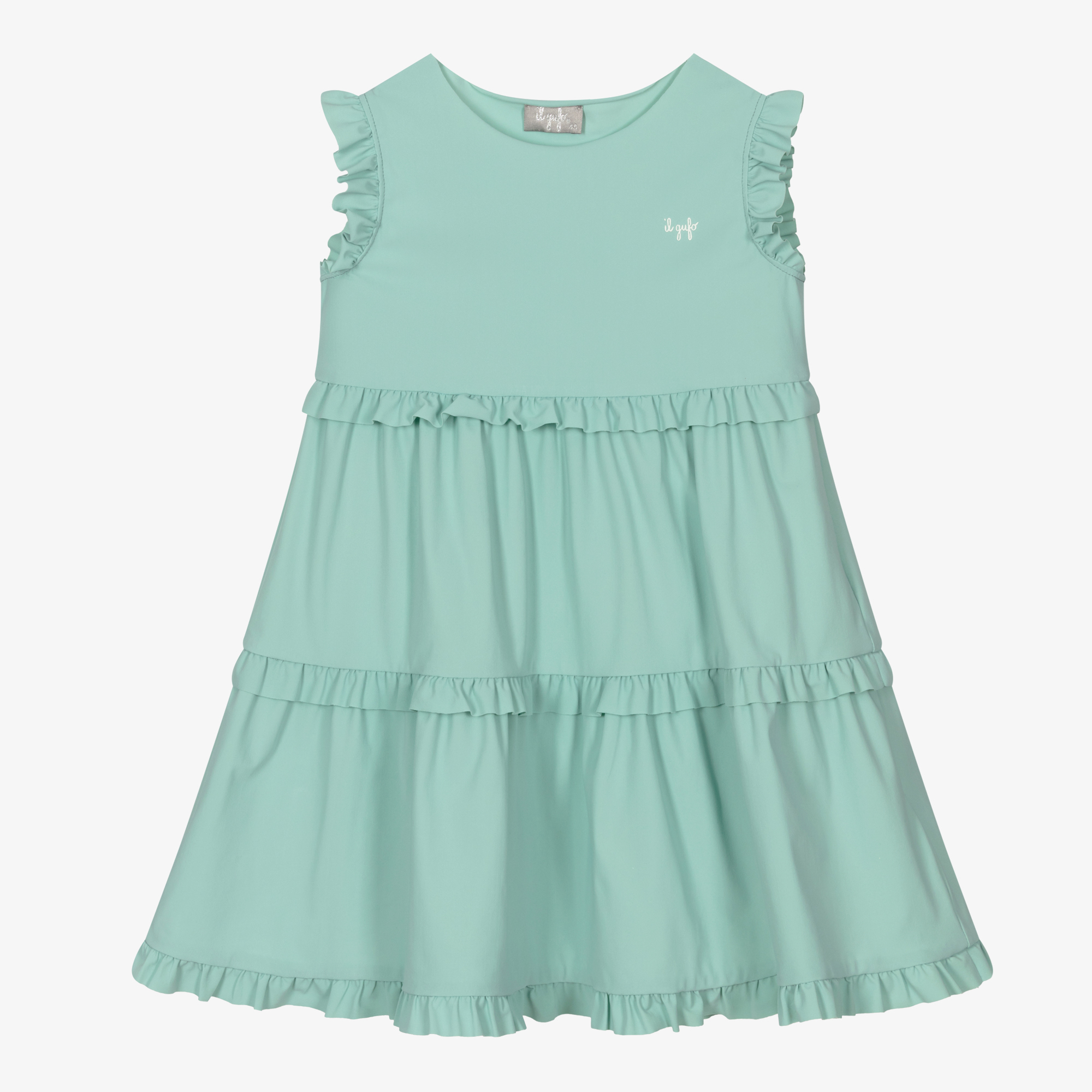 Aqua tiered shop eyelet dress