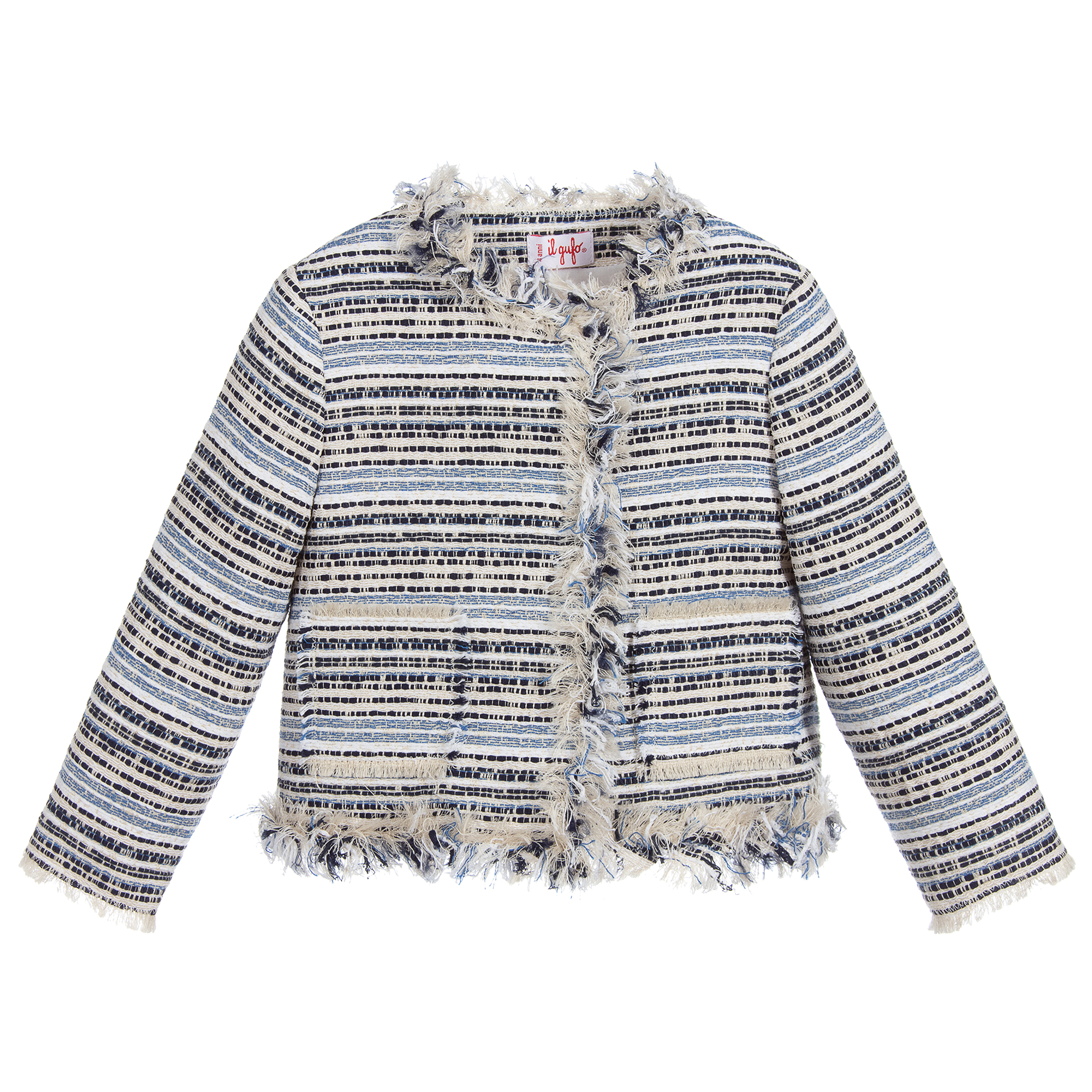 Il Gufo tweed cotton-blend jacket - Neutrals