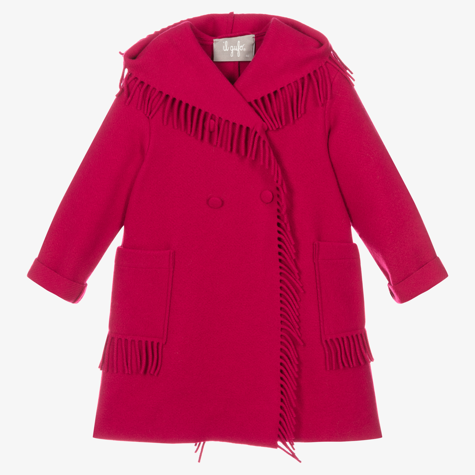 Fuchsia wool clearance coat