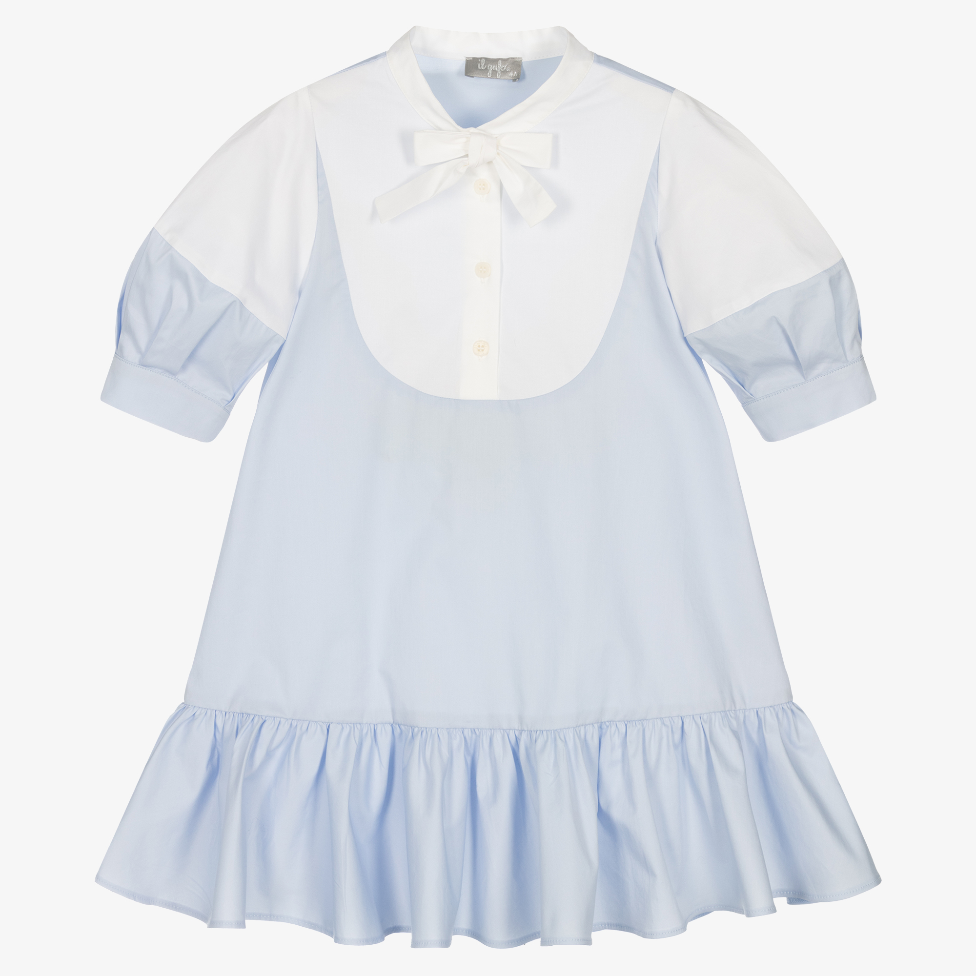 Girls pale blue top dress