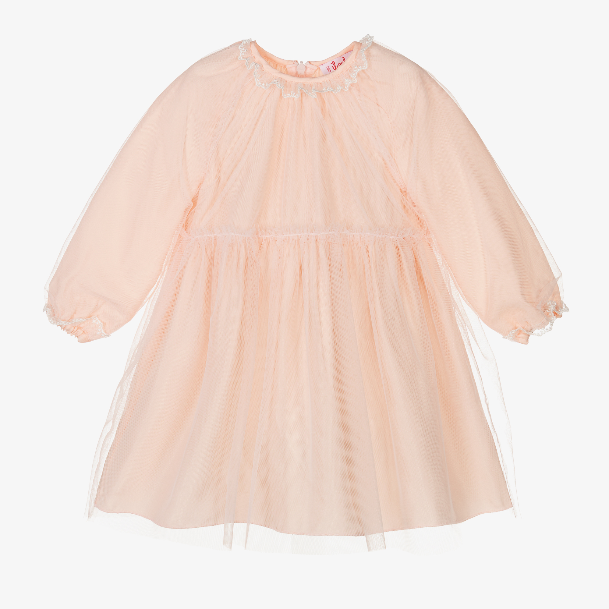 Il Gufo Girls Pale Pink Tulle Dress