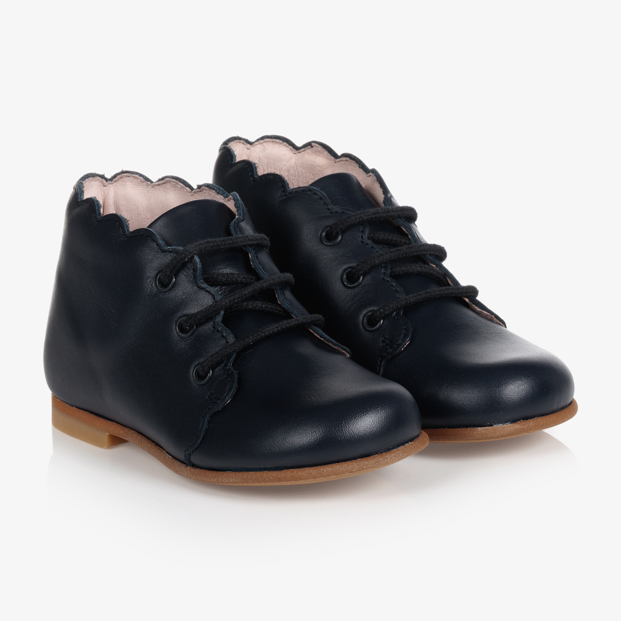 Jacadi Paris Bottines marine en cuir fille Childrensalon Outlet