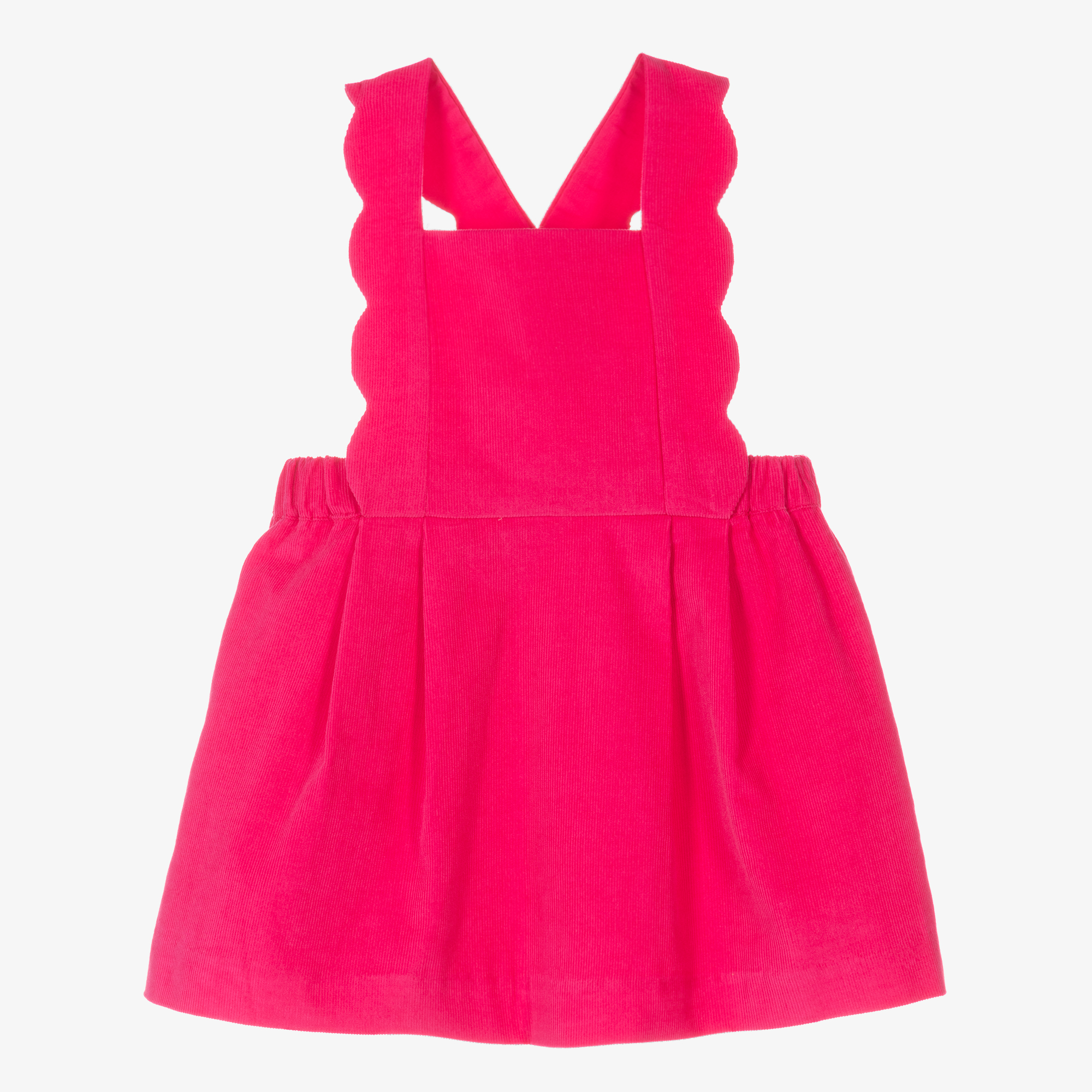 Jacadi Paris Girls Pink Cord Pinafore Dress