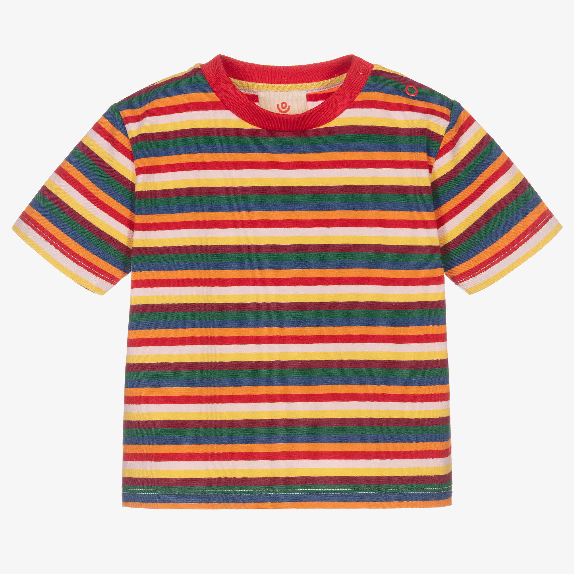 baby rainbow striped shirt