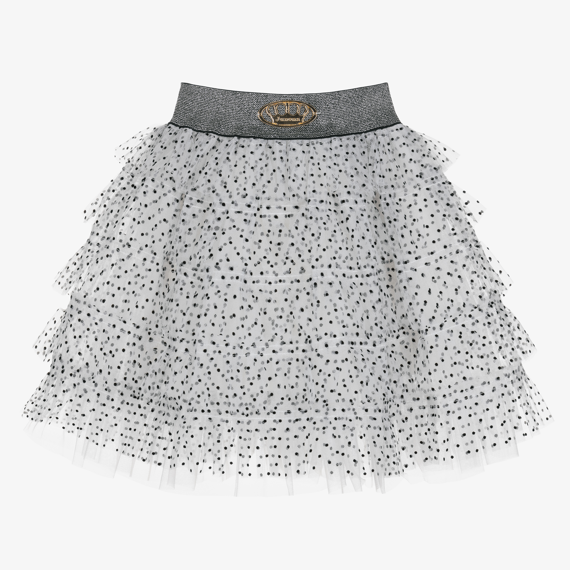 Tulle white polka top dot skirt