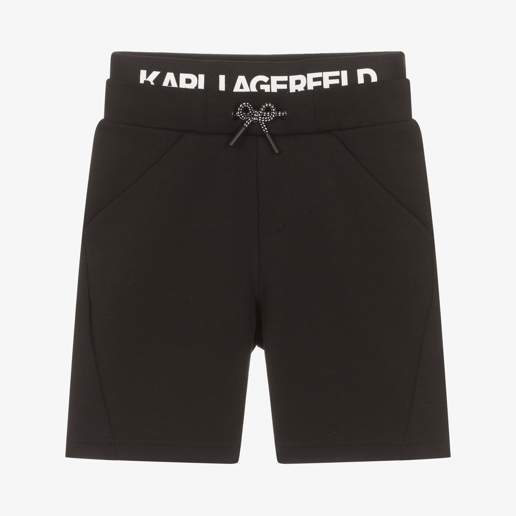 Buy Karl Lagerfeld Black Jersey Shorts