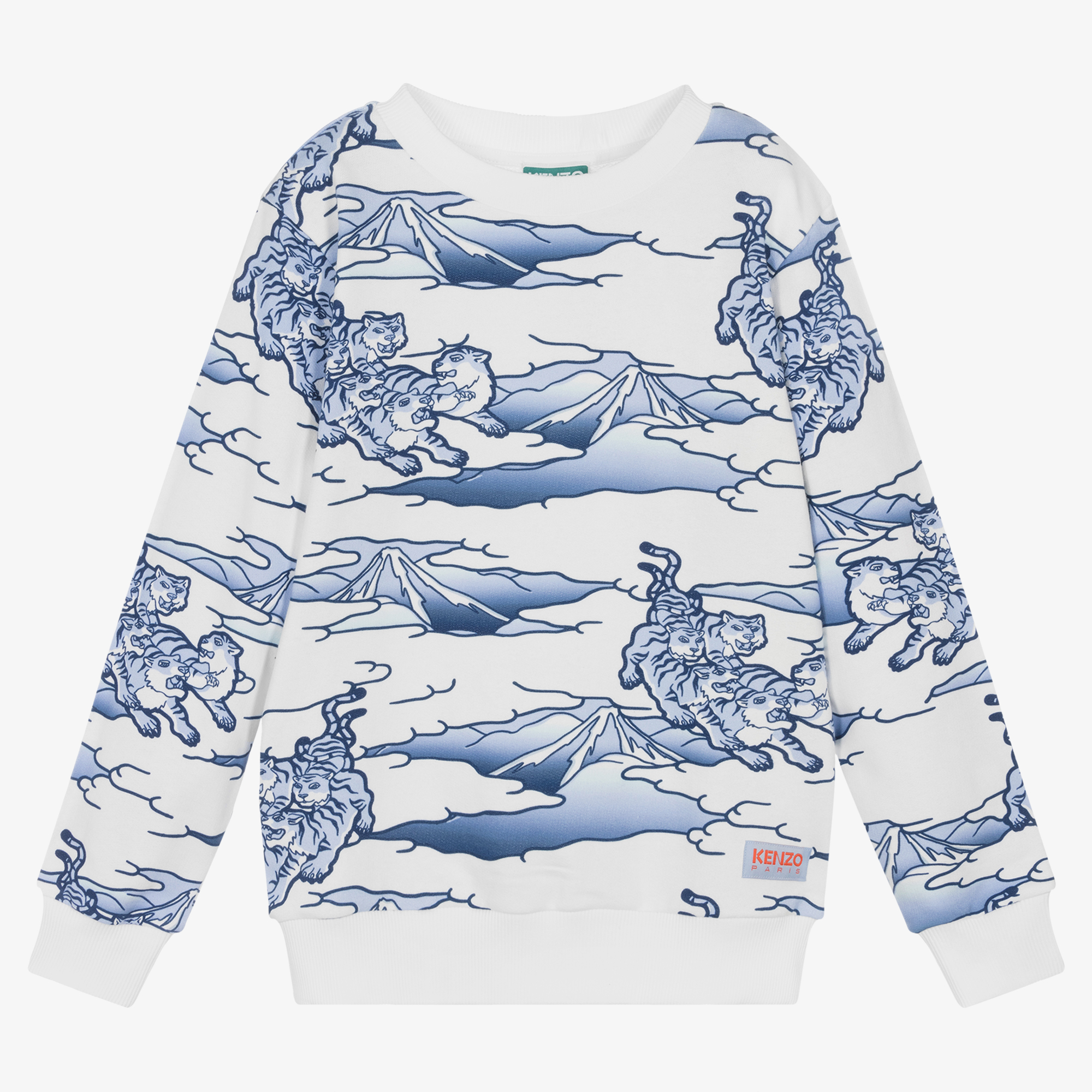 Kenzo on sale wave sweatshirt