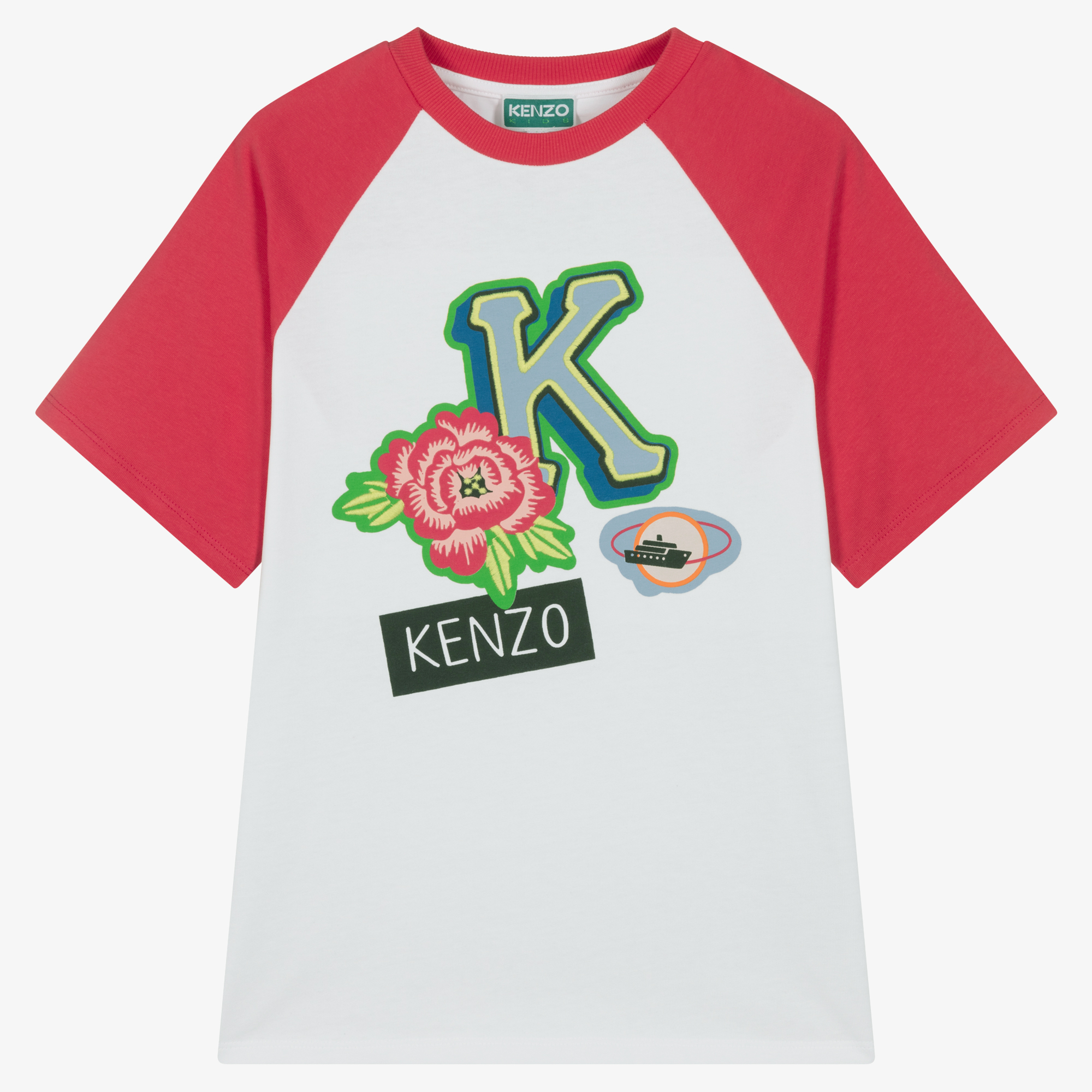 Red and white clearance kenzo shirt