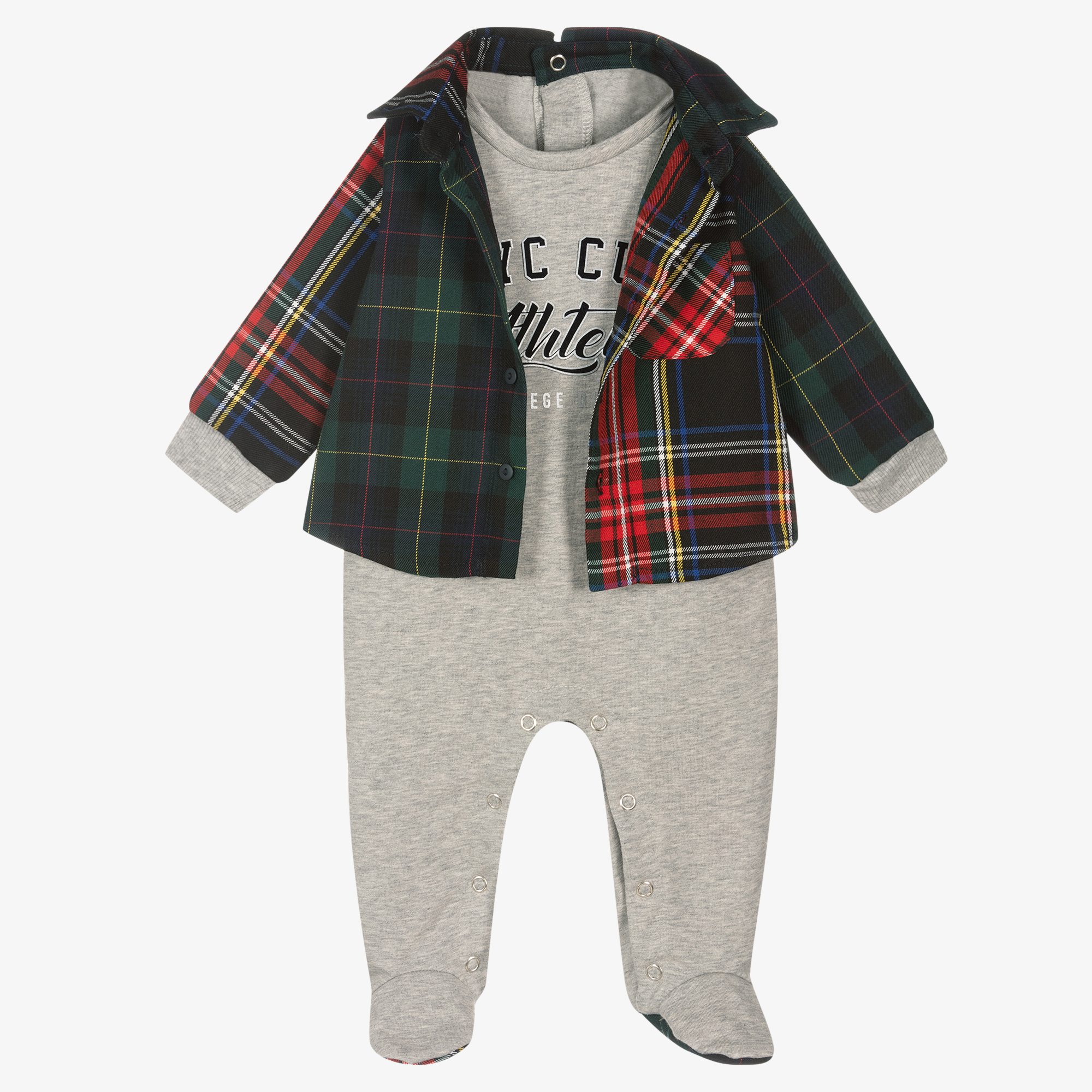 Tartan babygrow hotsell