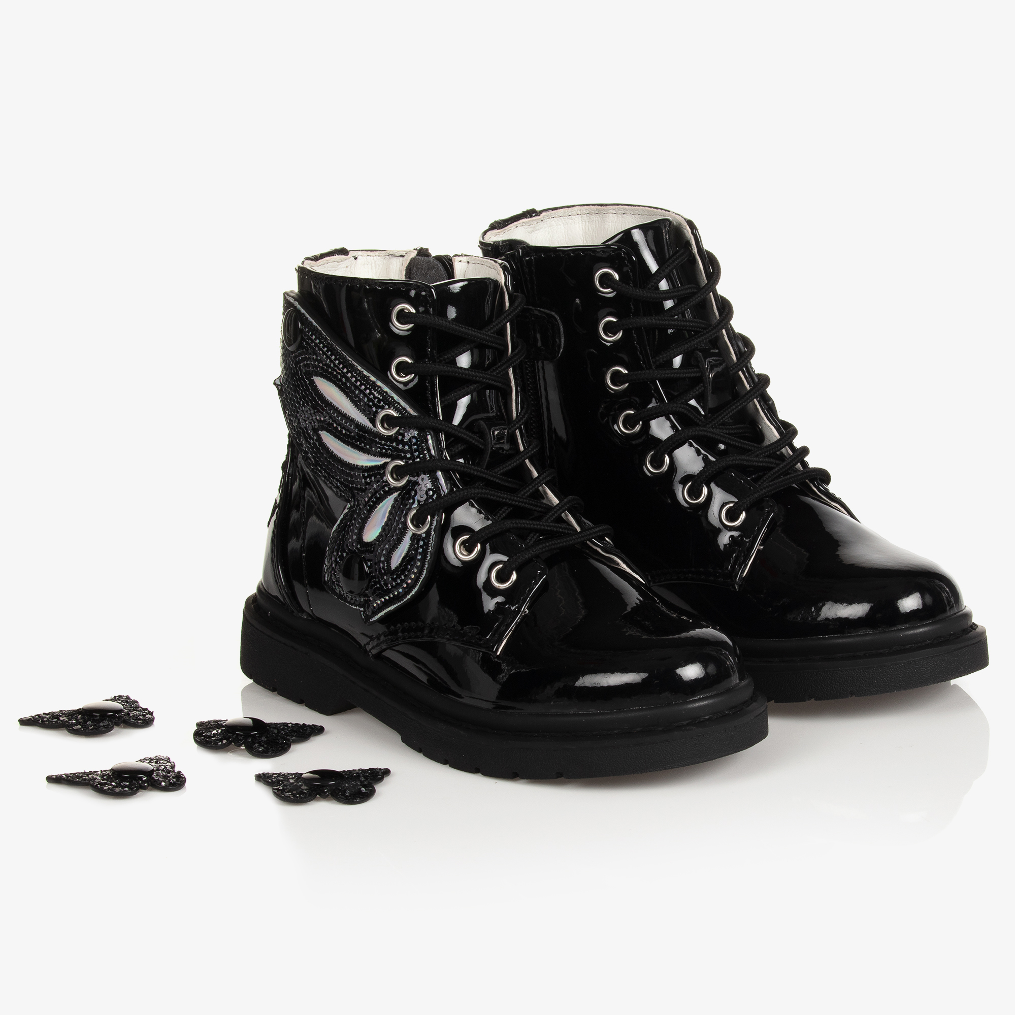 Lelli Kelly - Girls Black Patent Leather Ankle Boots | Childrensalon