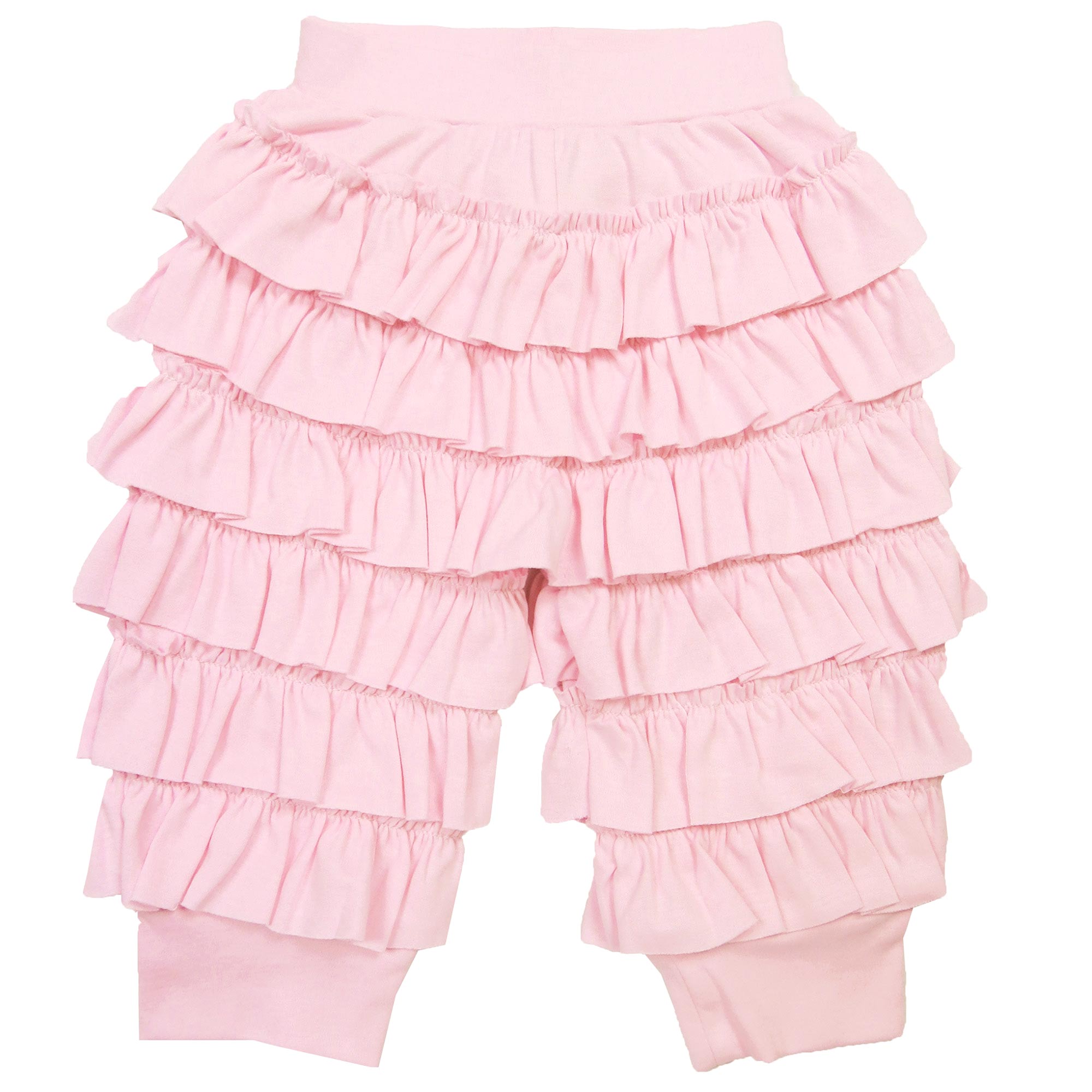 Lemon Loves Layette Ella Ruffled Pants for Newborn and Baby Girls in Hot  Pink