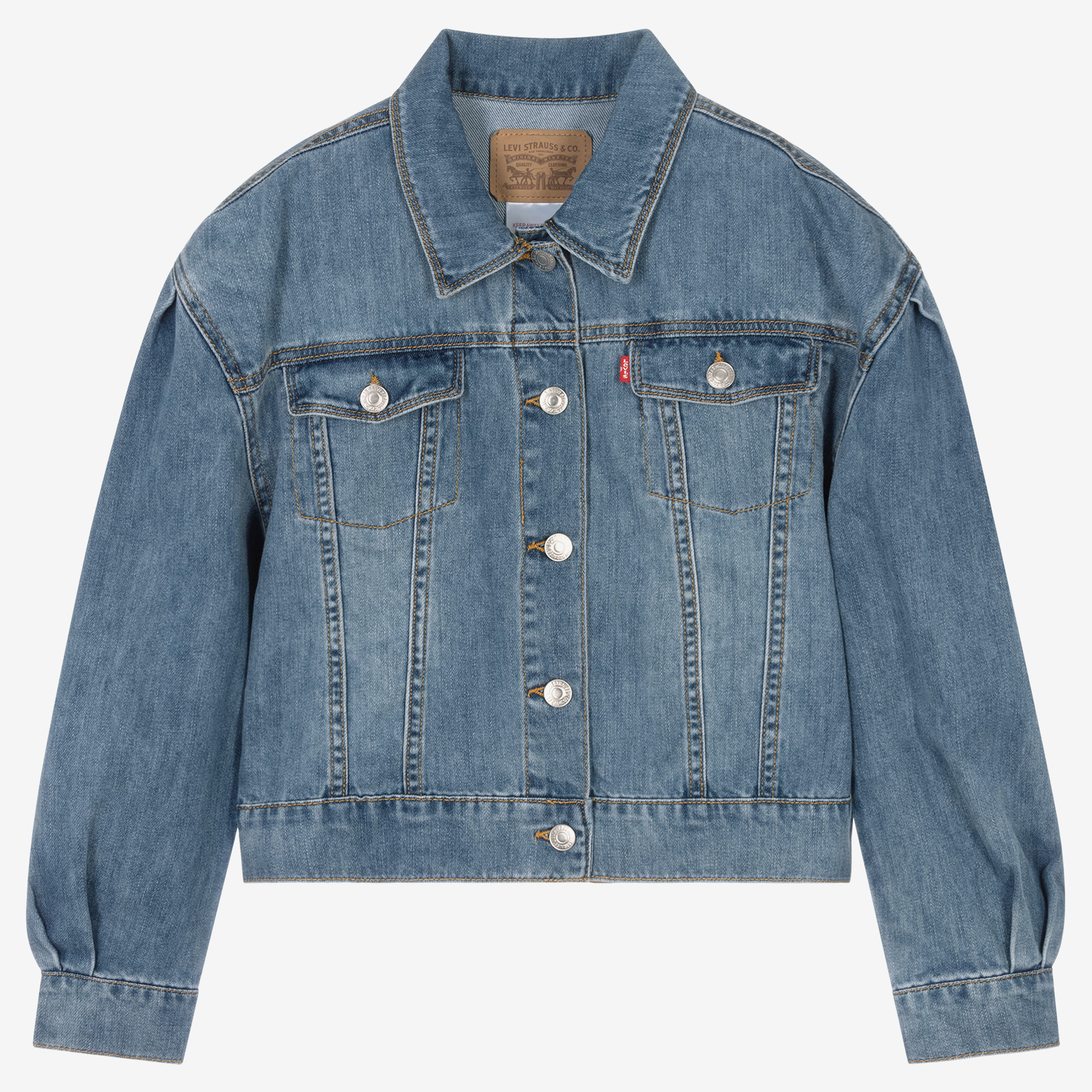 Levi girls on sale denim jacket